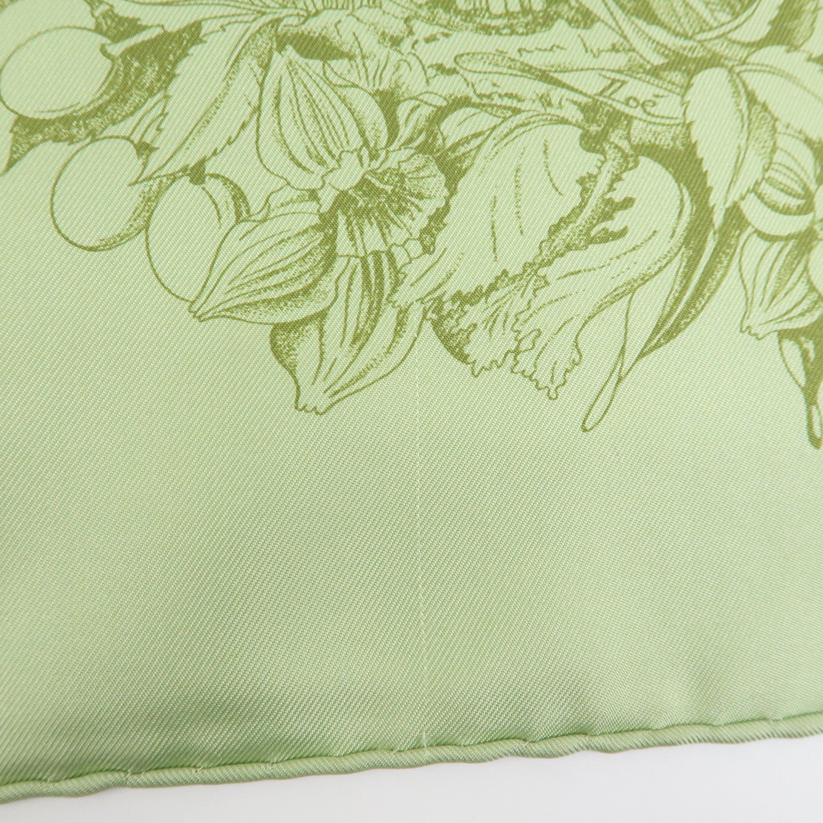 HERMES Carre 90 Set of 2 Silk 100% Scarf Green Red