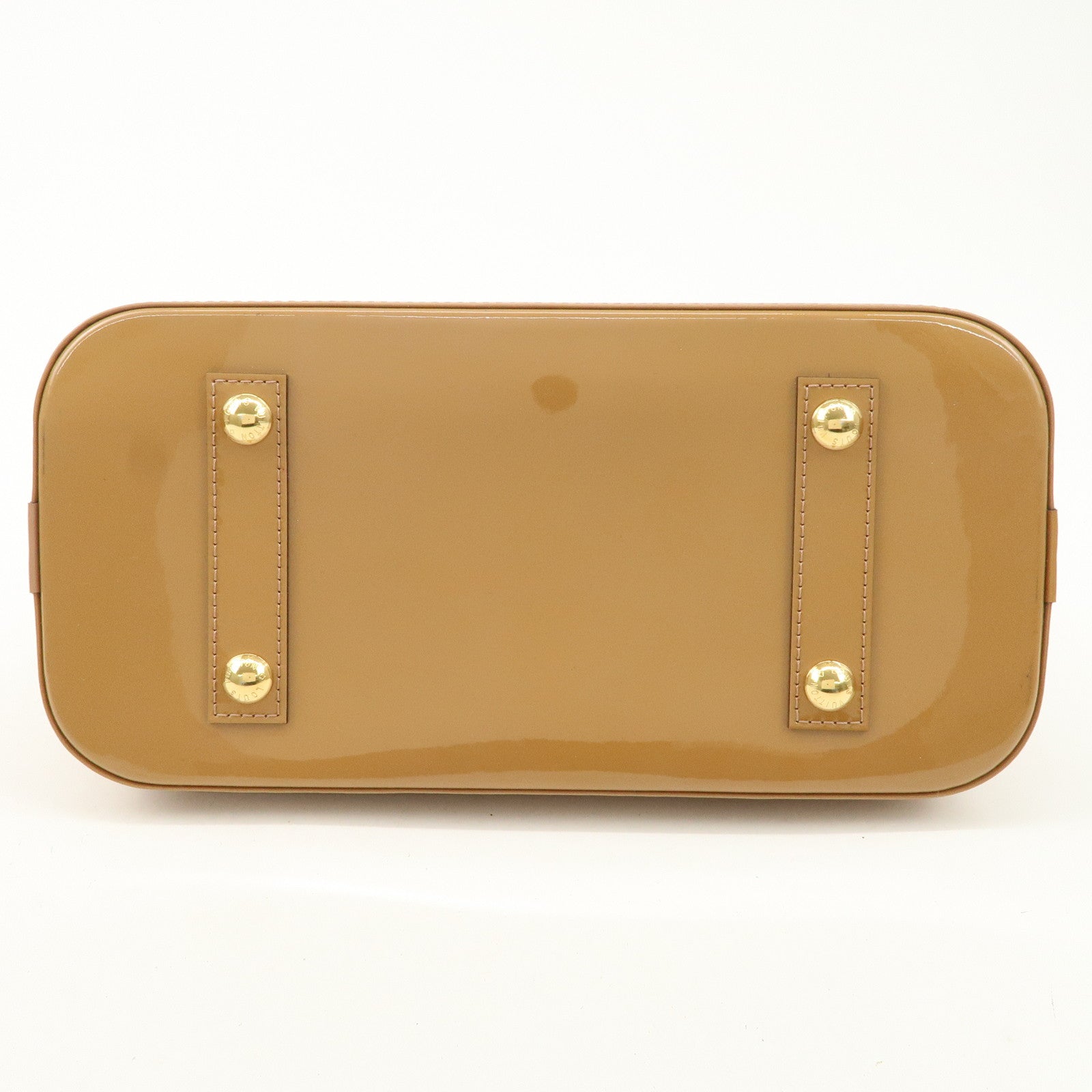 Louis Vuitton Monogram Vernis Alma PM Hand Bag Rose Velours M91583