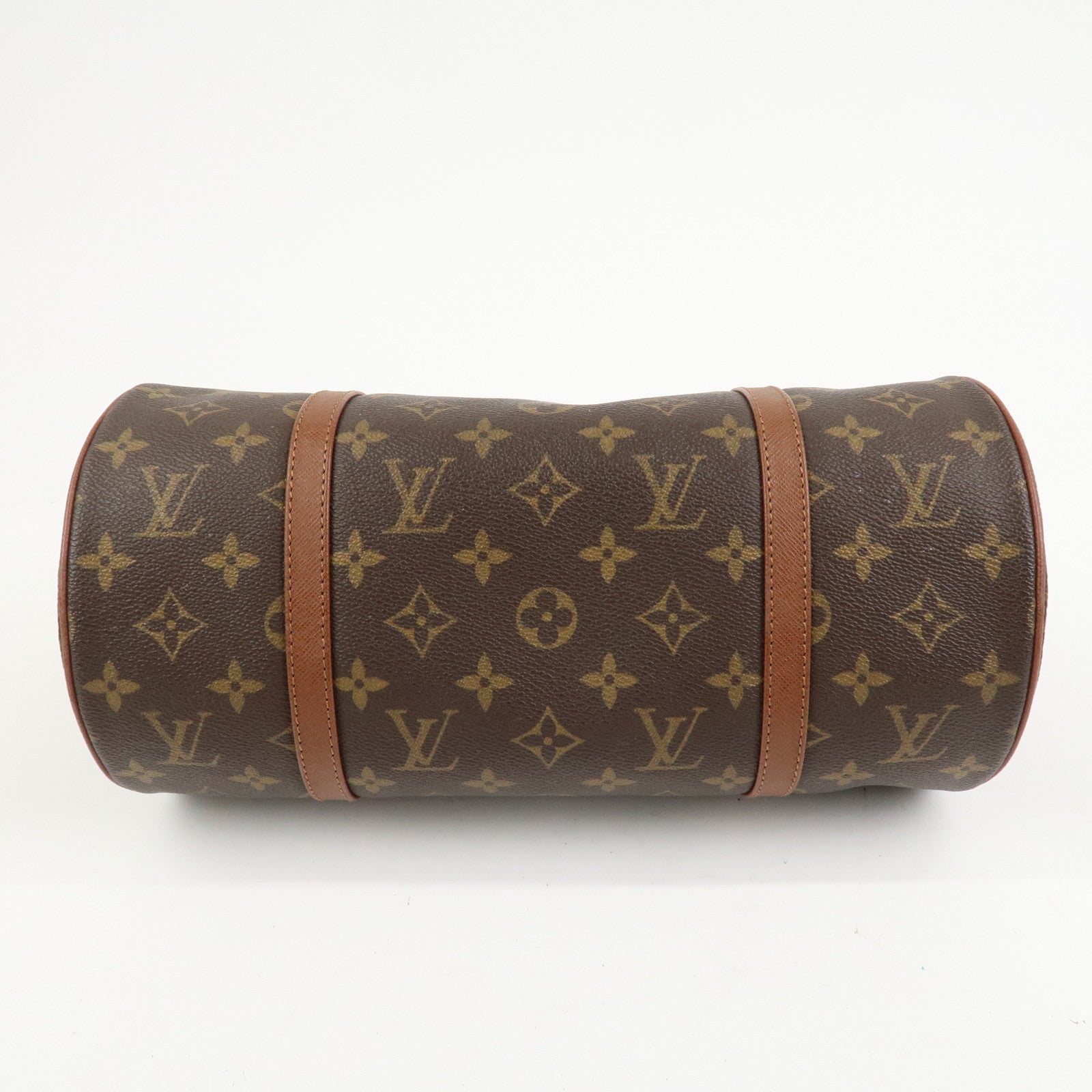 Louis Vuitton Monogram Papillon 30 Hand Bag Brown M51365