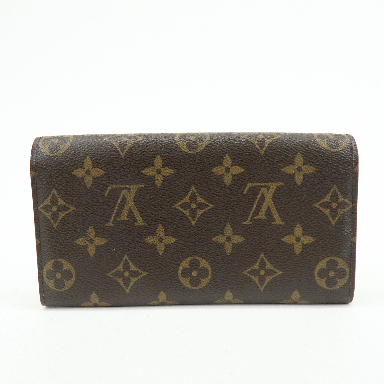 Louis Vuitton Monogram Portefeuille Sarah Long Wallet Brown M61734