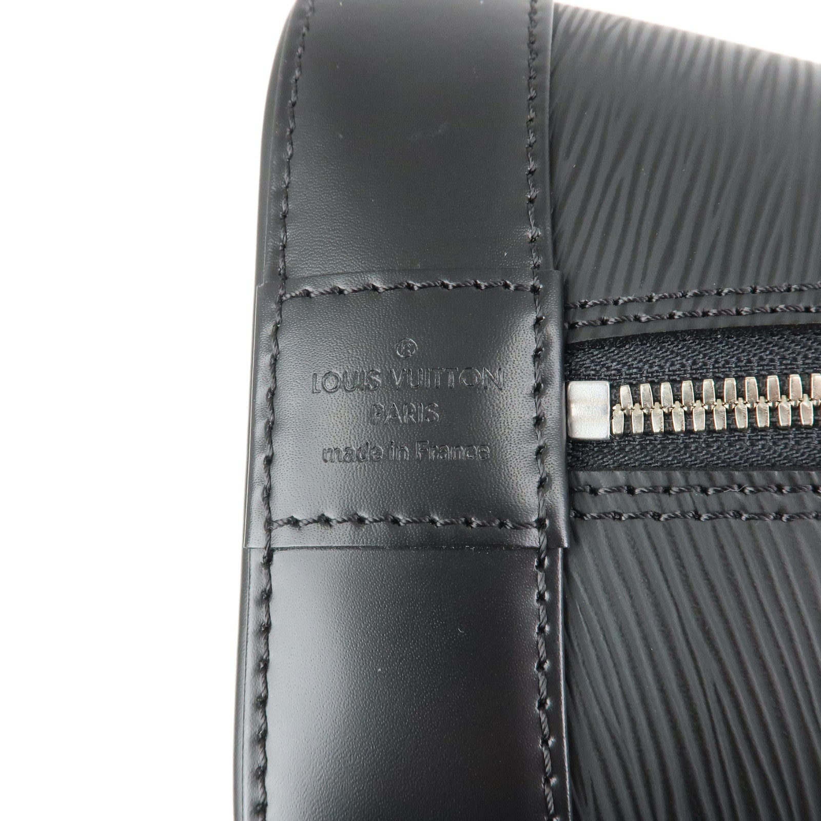 Louis Vuitton Epi Leather Alma MM Hand Bag Noir Black M40872
