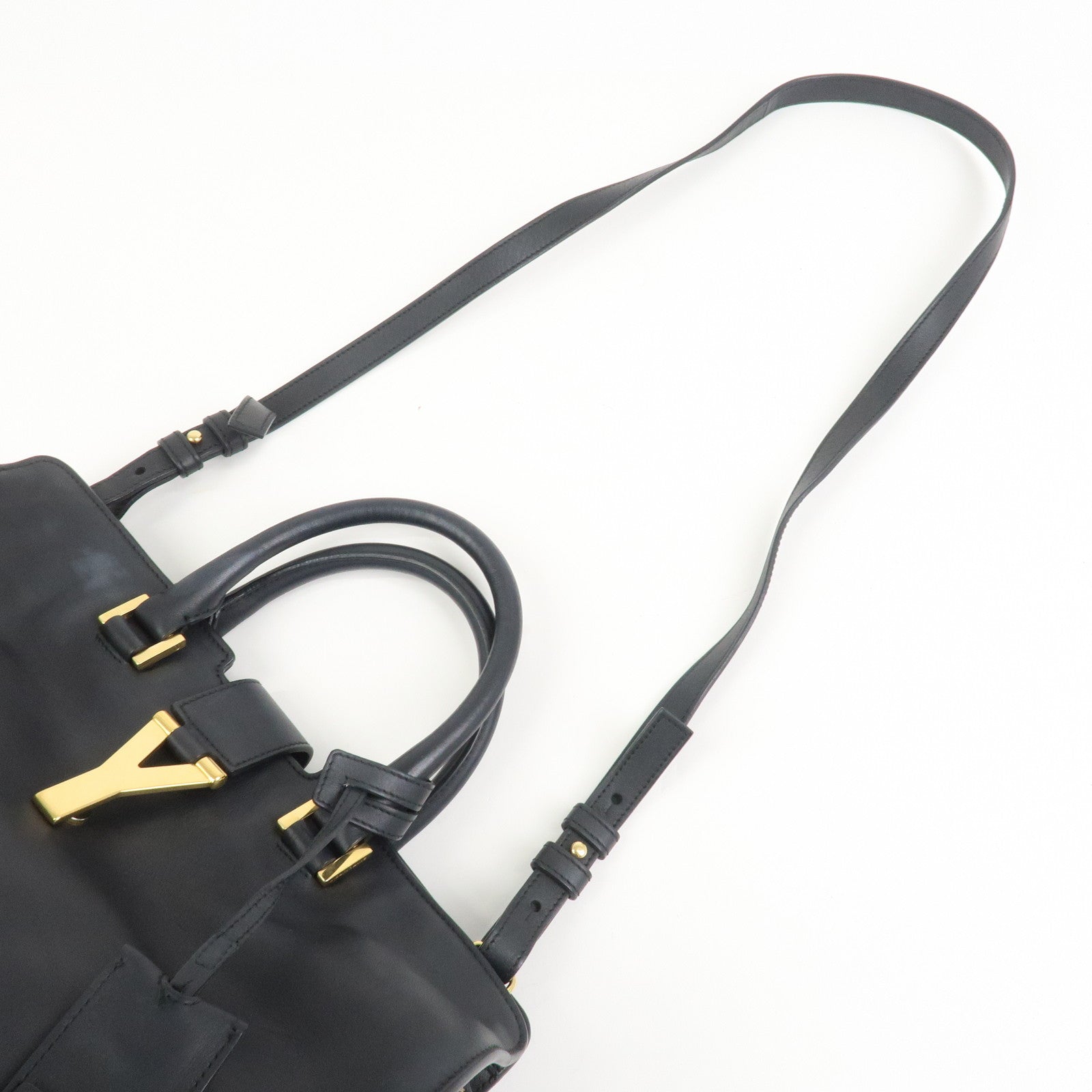SAINT LAURENT PARIS Petit Cabas Y-Line 2Way Bag Hand Bag 311210