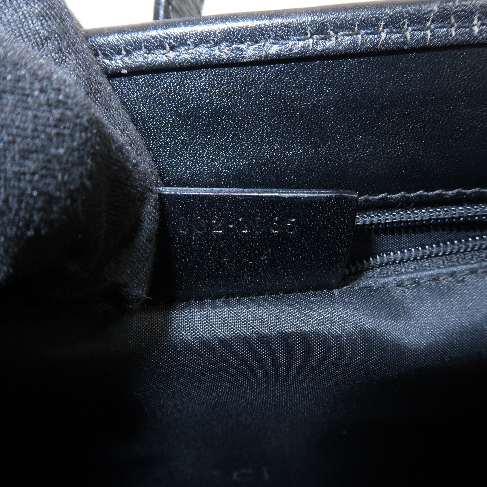 GUCCI Jackie Leather Shoulder Bag Hand Bag Black 002・1065
