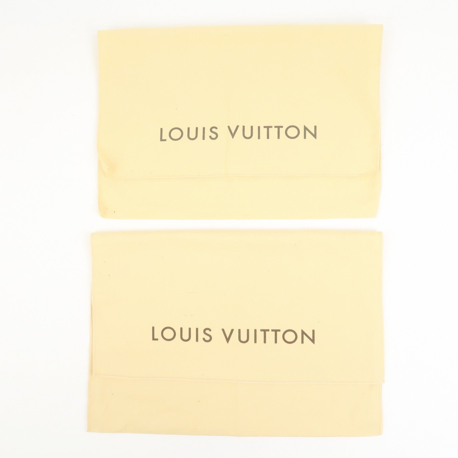 Louis Vuitton Set Of 10 Dust Bag Storage Bag Flap Style Beige