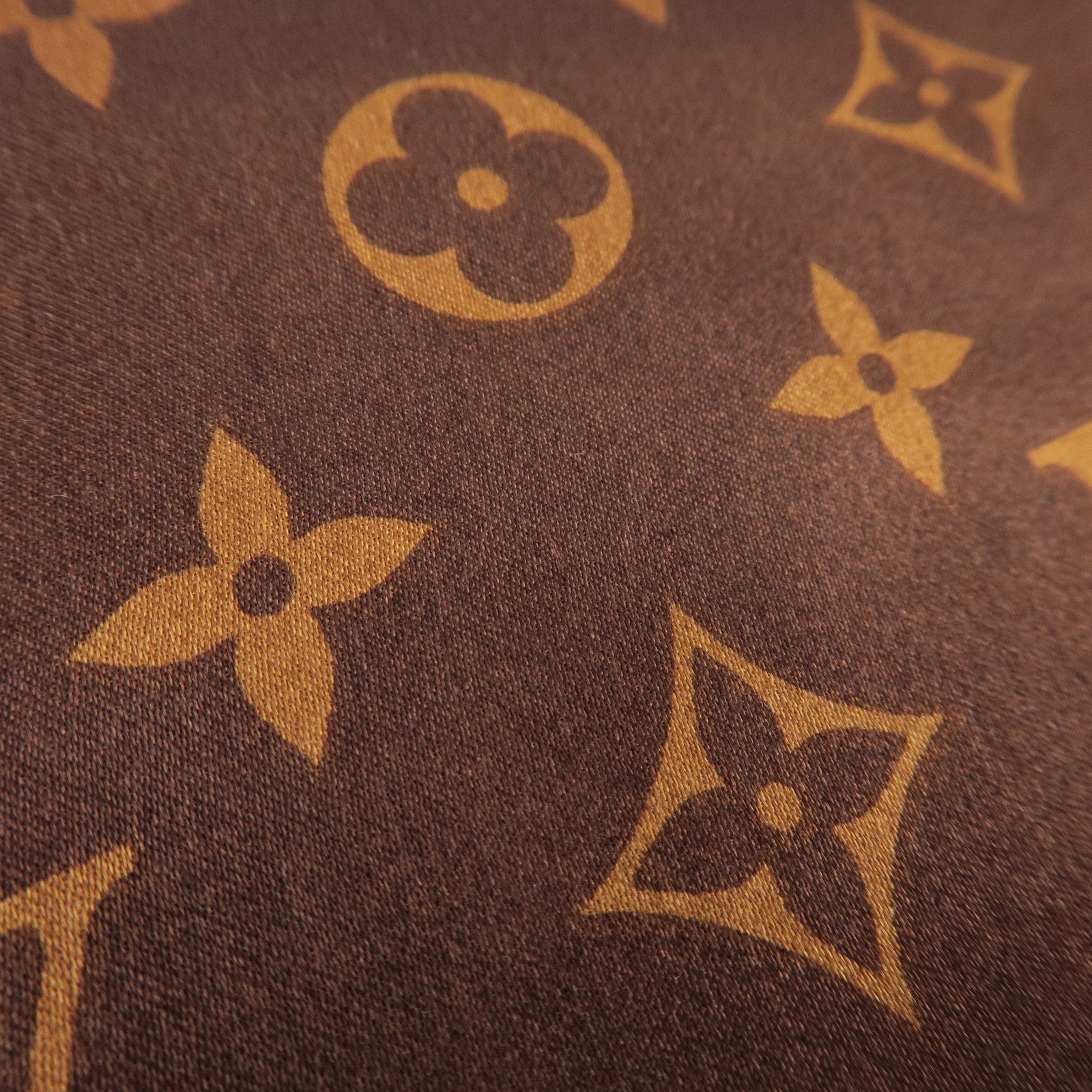 Louis Vuitton Monogram 100% Silk Scarf 65x65 Leopard Brown