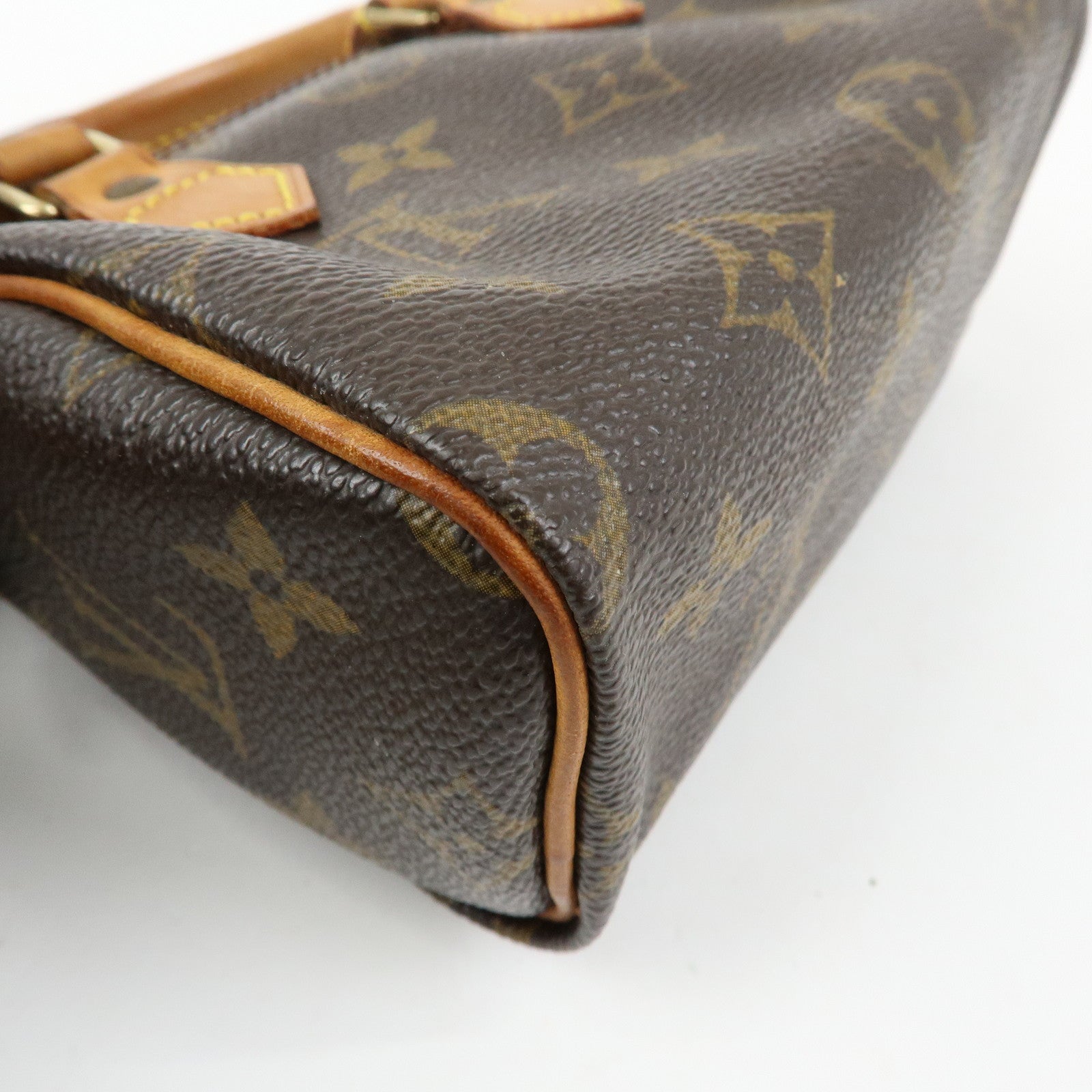 Louis Vuitton Monogram Mini Speedy Hand Bag Brown M41534