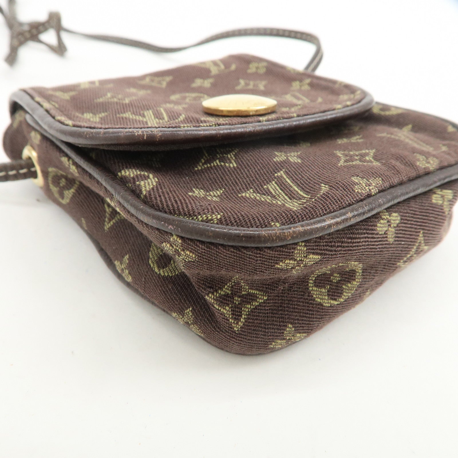 Louis Vuitton Monogram Mini Lin Pochette Cancun Ebene M95313