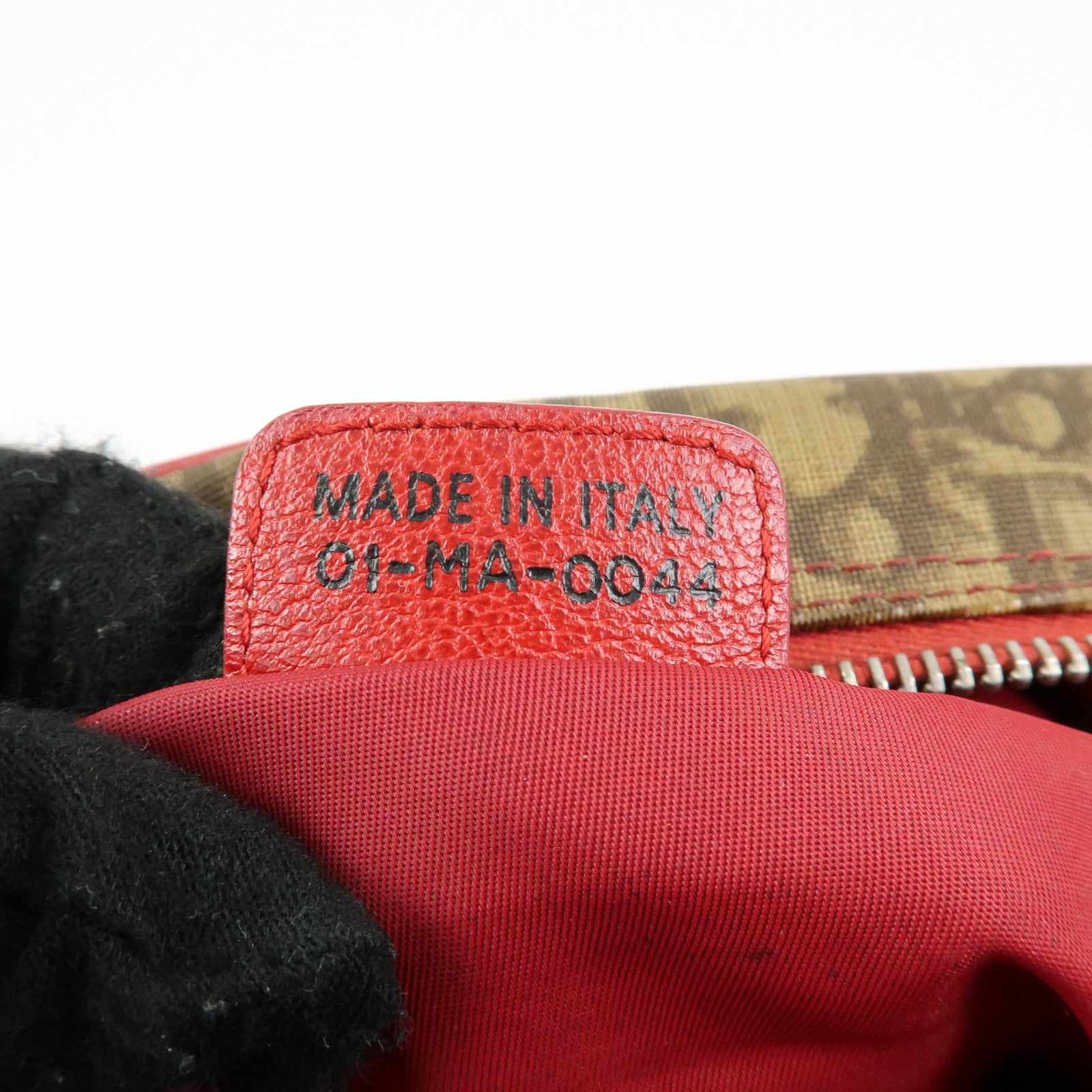 Christian Dior Rasta Trotter PVC Leather Shoulder Bag Brown