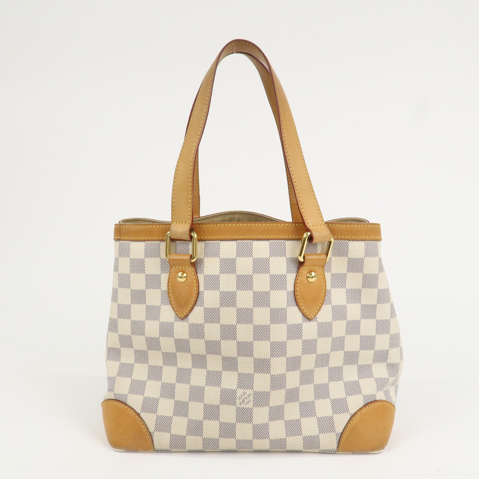 Louis Vuitton Damier Azur Hampstead PM Hand Bag Ivory N51207