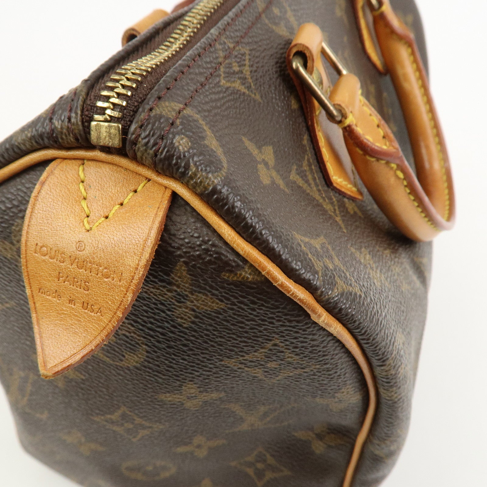 Louis Vuitton Monogram Speedy 25 Boston Bag Hand Bag Brown M41528