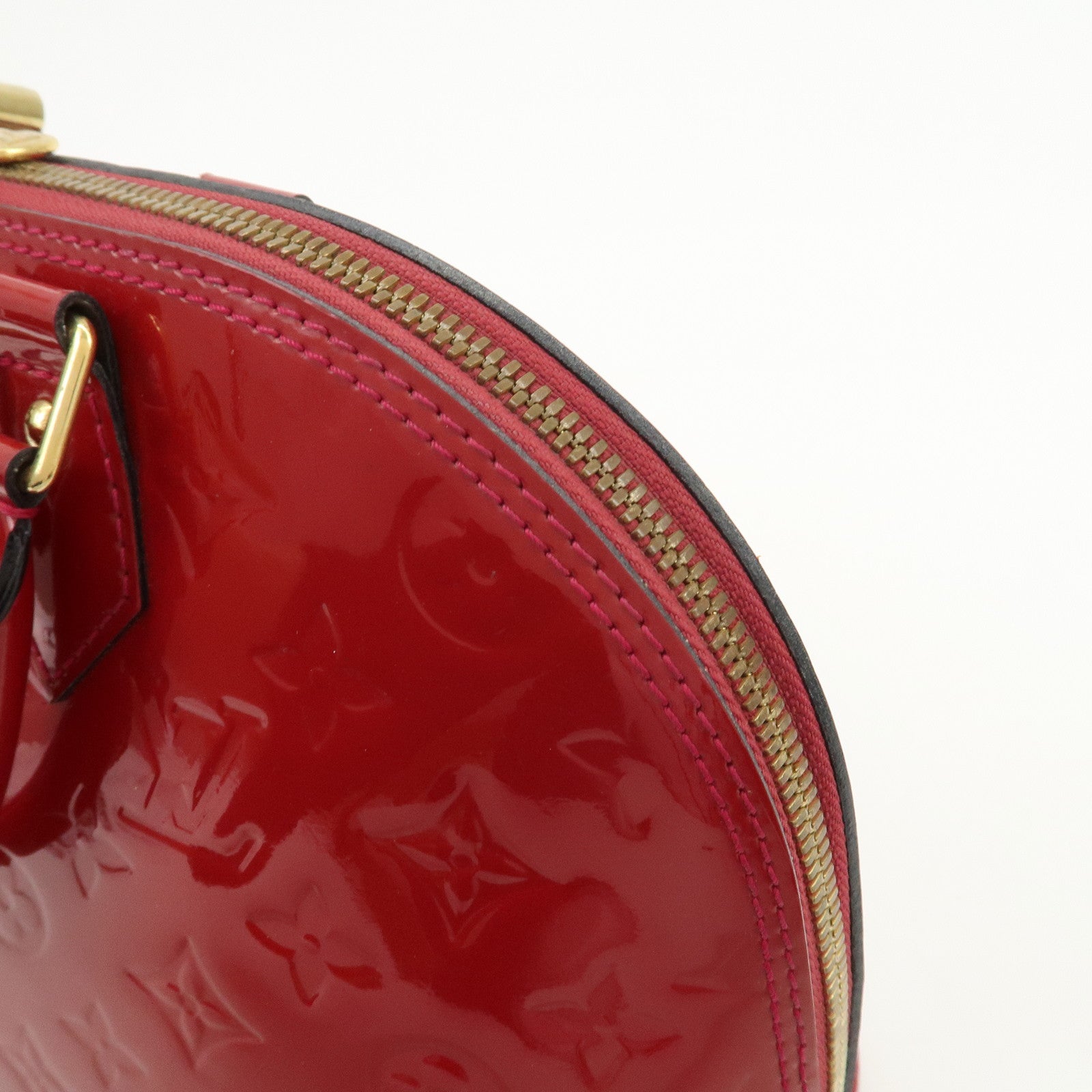 Louis Vuitton Monogram Vernis Leather Alma PM Hand Bag Rouge M91693