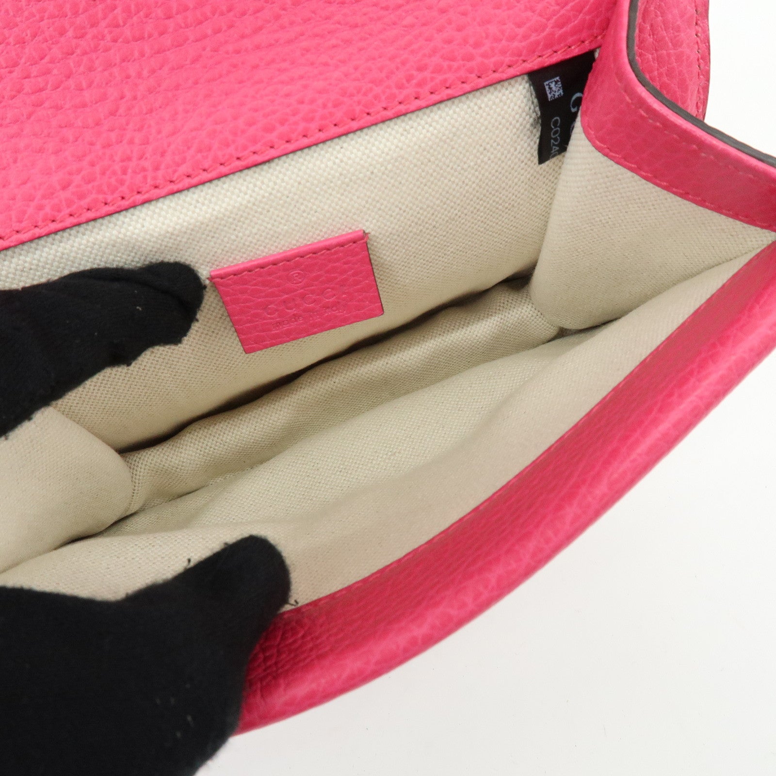 GUCCI Dionysus Leather Small Chain Shoulder Bag Hot Pink 421970