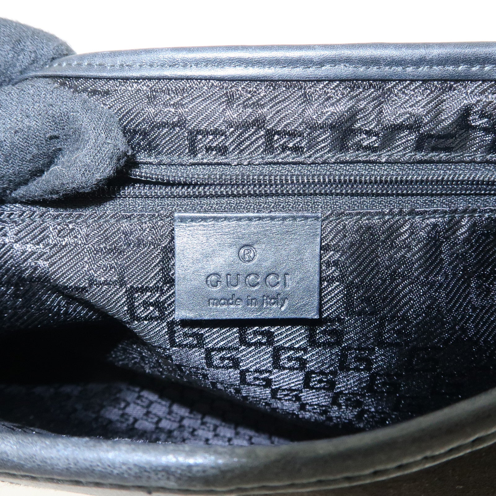 GUCCI Dionysus Suede Leather Shoulder Bag Dark Brown Black 001.4067 Used