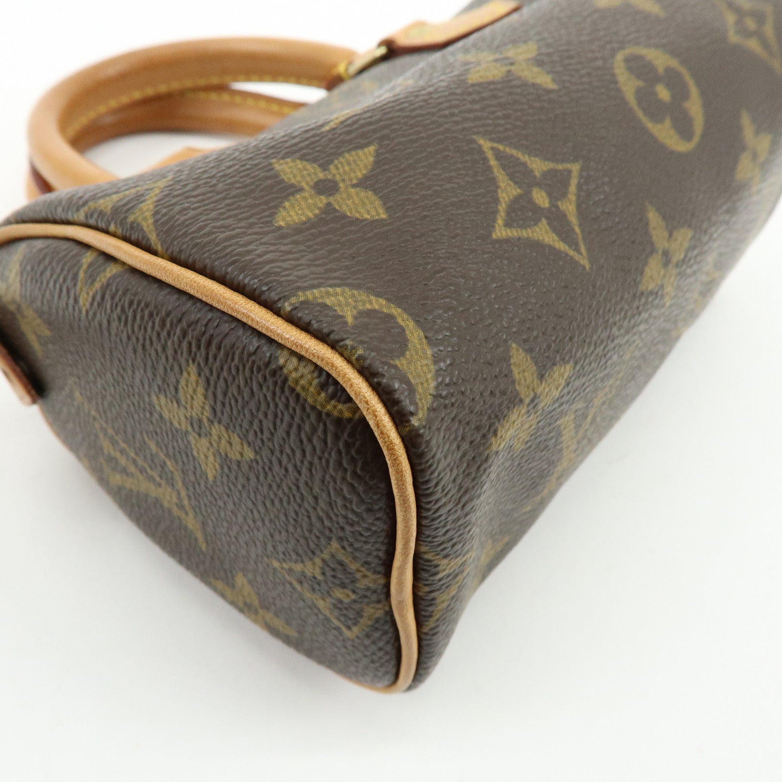 Louis Vuitton Monogram Mini Speedy Hand Bag & Strap Brown M41534
