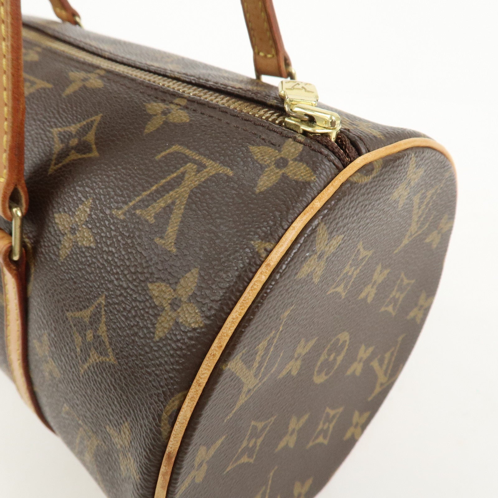 Louis Vuitton Monogram Papillon 30 Hand Bag Brown M51385