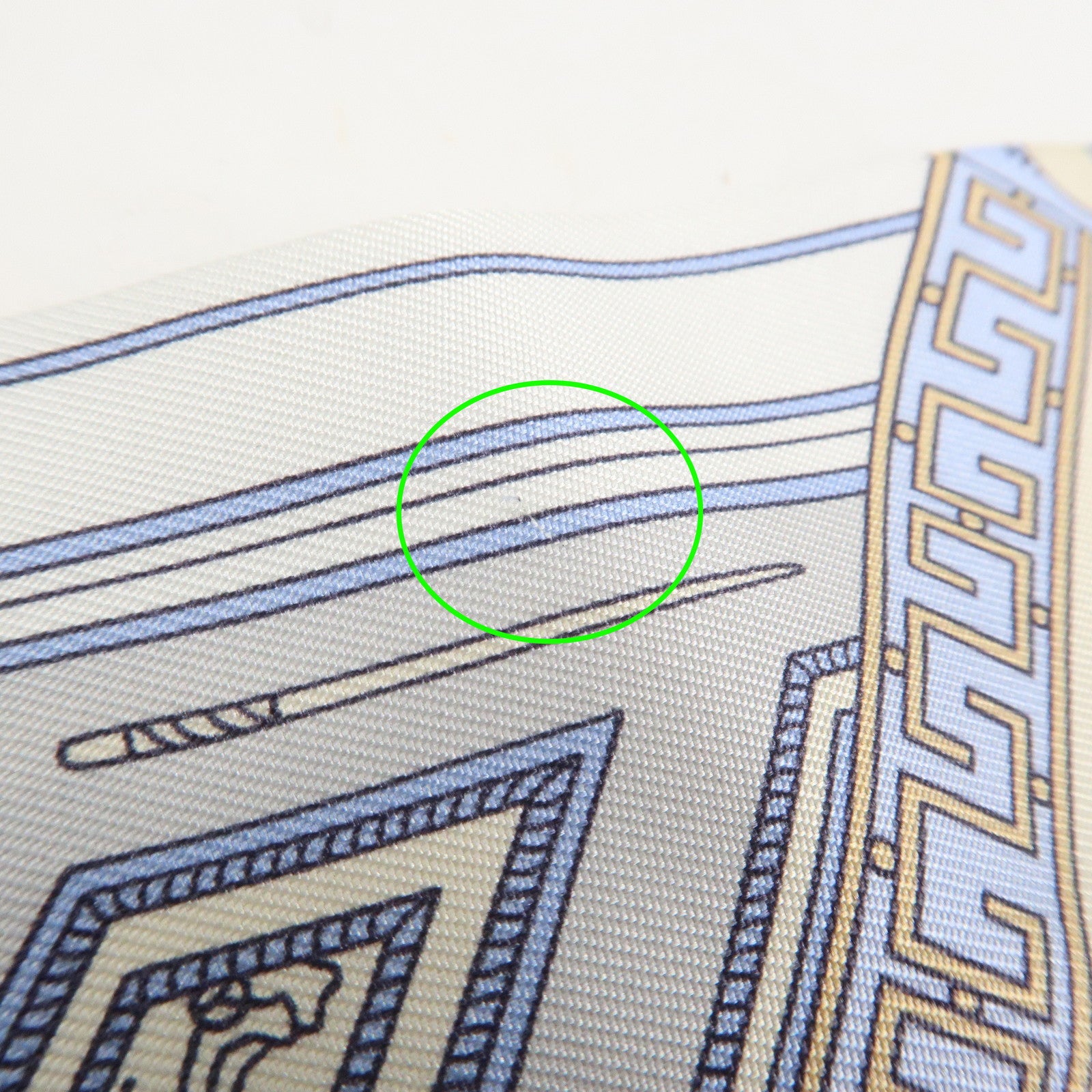 HERMES Silk 100% Twilly OBJETS DE CURIOSITE Scarf Blue Multicolor