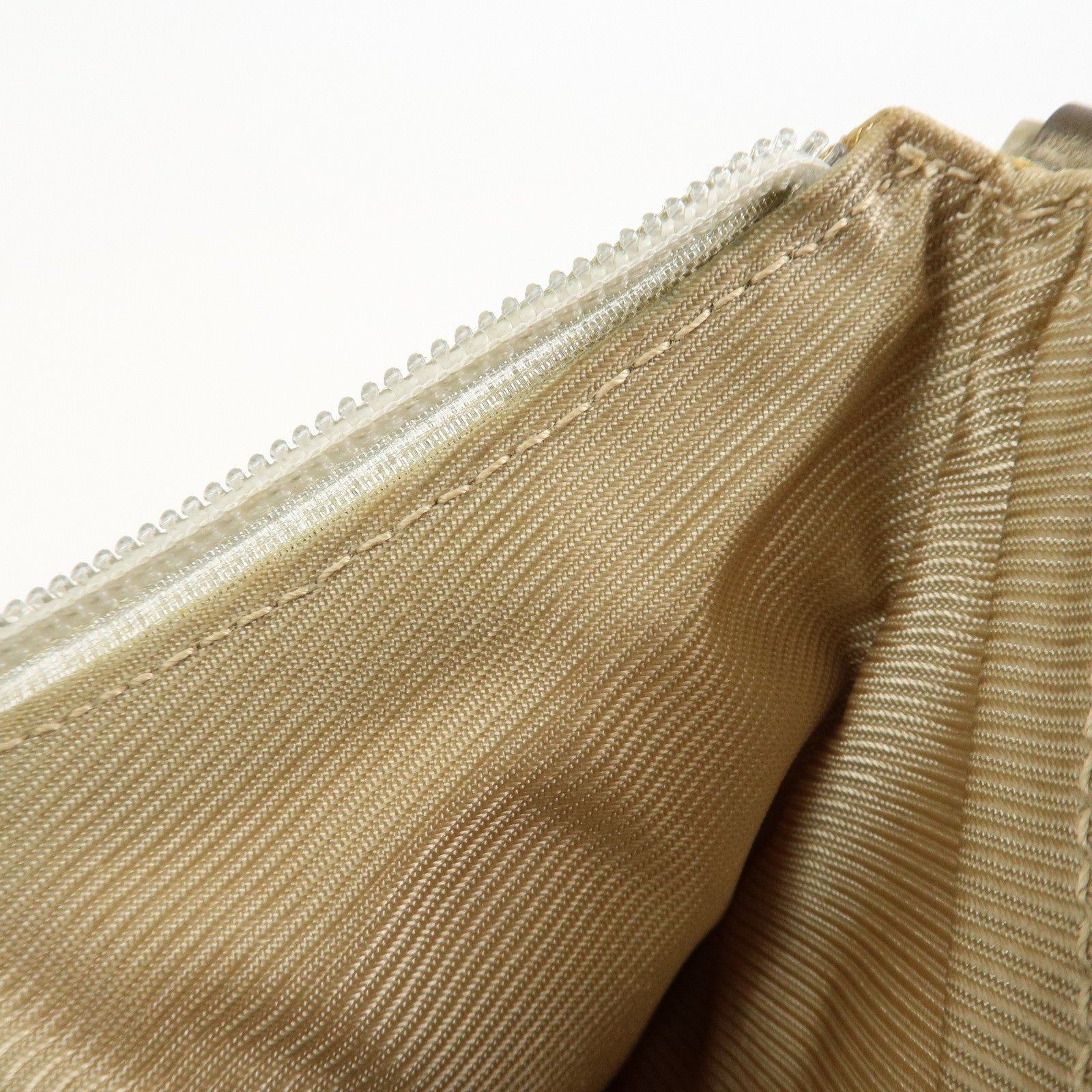 GUCCI GG Canvas Leather Shoulder Bag Hand Bag Gold 005・0813