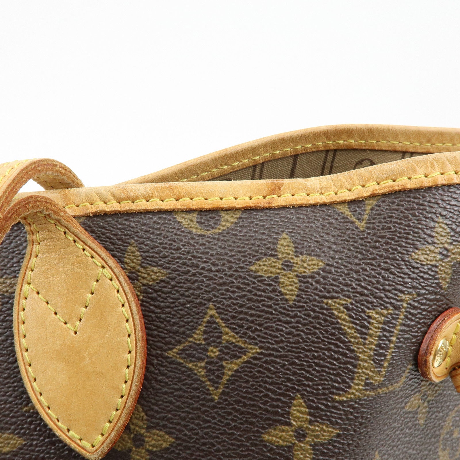 Louis Vuitton Monogram Neverfull GM Tote Bag Hand Bag Brown M40157