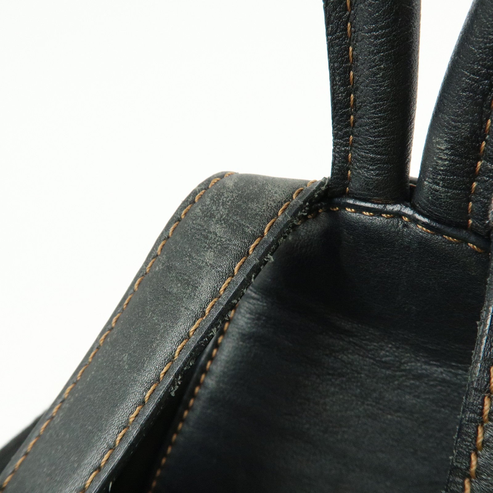 LOEWE Anton Calf Leather Backpack Rucksack Black