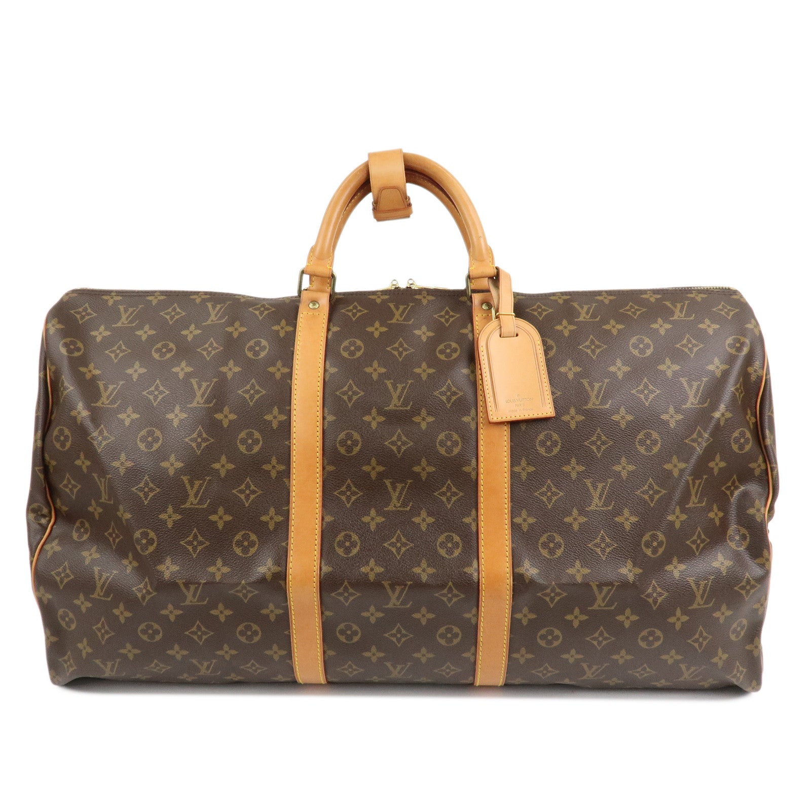 Louis Vuitton Monogram Keep All 60 Boston Bag Brown M41422