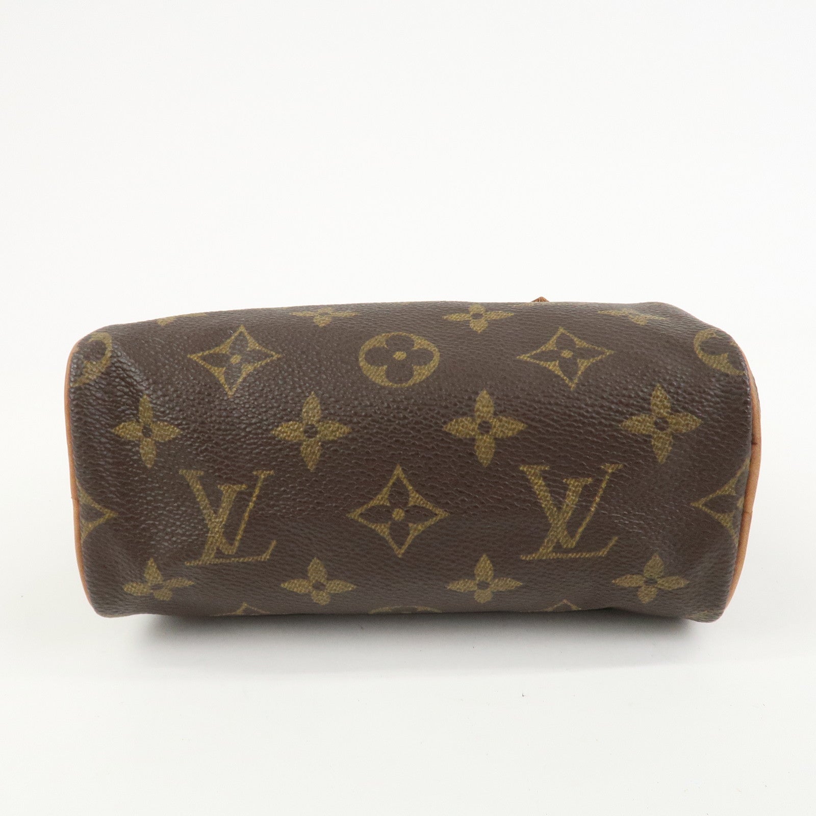 Louis Vuitton Monogram Mini Speedy Hand Bag Brown M41534