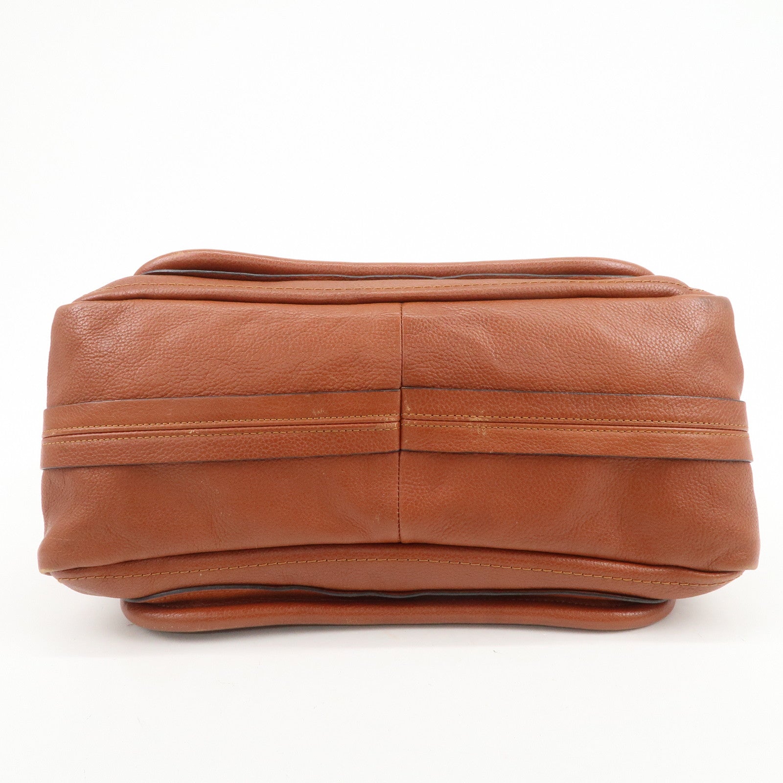 Chloe Paraty Leather 2Way Bag Shoulder Bag Hand Bag Brown