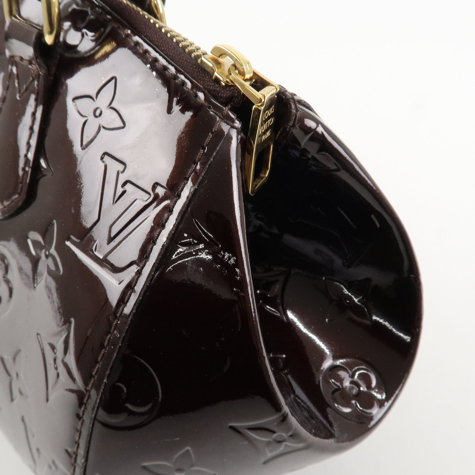 Louis Vuitton Monogram Vernis Sherwood PM Hand Bag M91493 Used