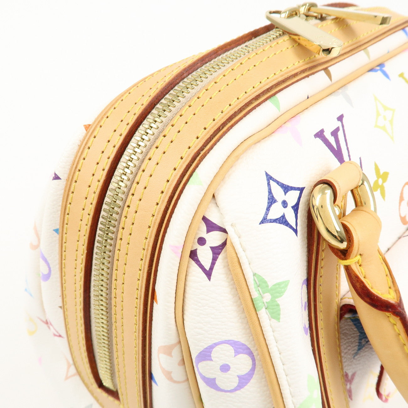 Louis Vuitton Monogram Multicolor Priscilla Hand Bag Blanc M40096