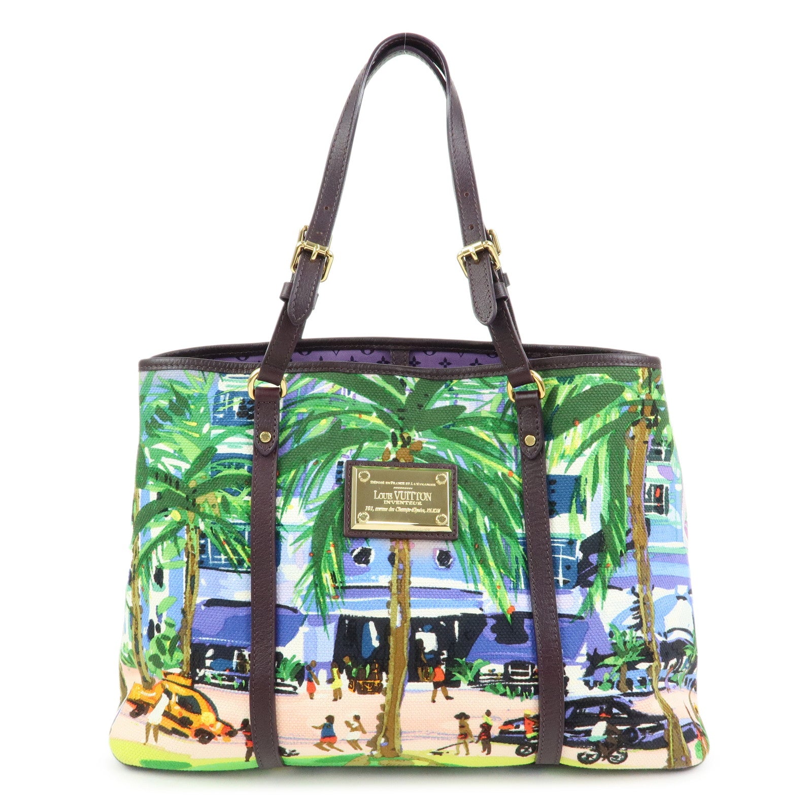 Louis Vuitton Ailleurs Cabas PM Canvas Leather Shoulder Bag M93771
