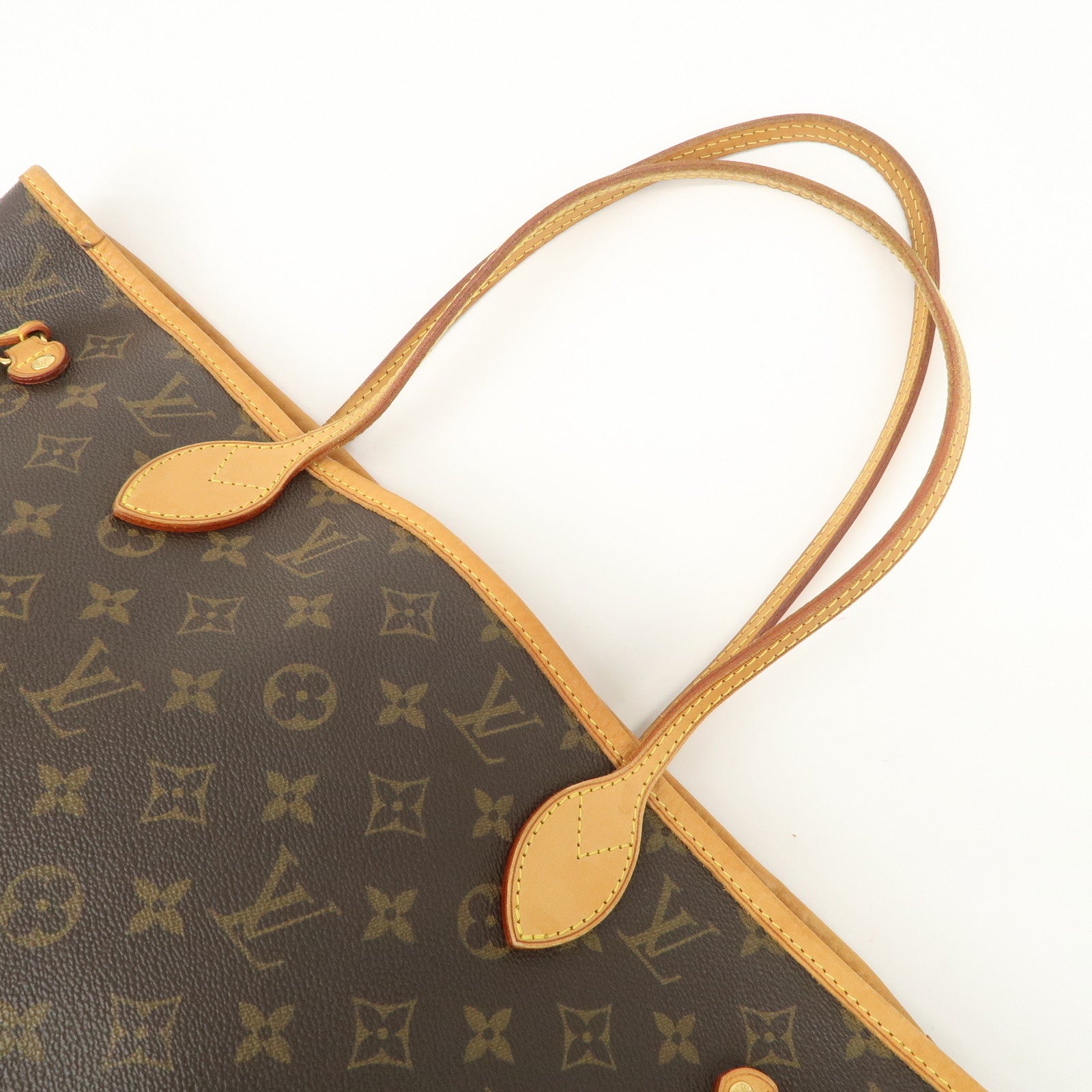 Louis Vuitton Monogram Neverfull MM Tote Bag Brown M40156