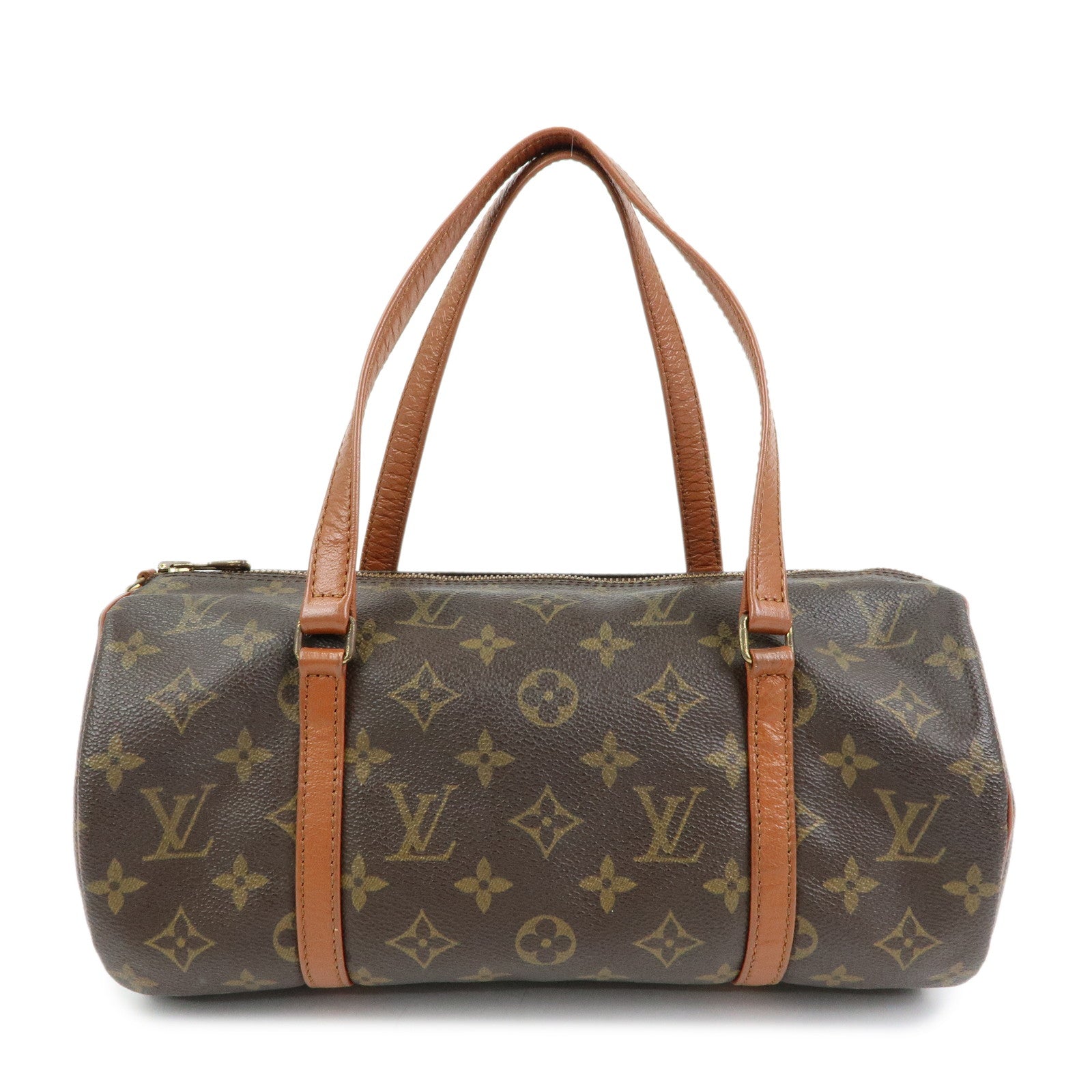 Louis Vuitton Monogram Papillon 30 Hand Bag Brown M51365