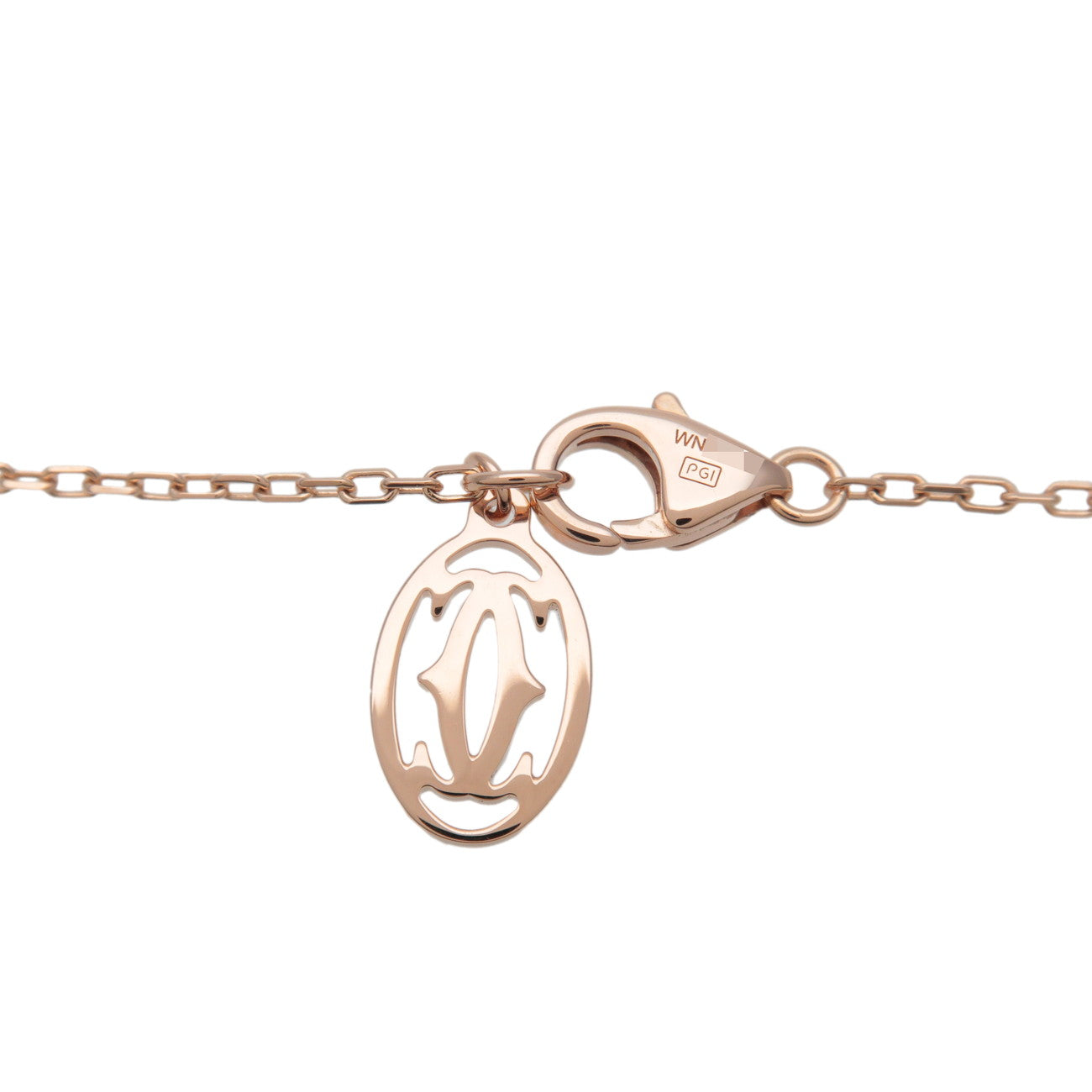 Cartier D'amour 1P Diamond Necklace SM K18 750PG Rose Gold