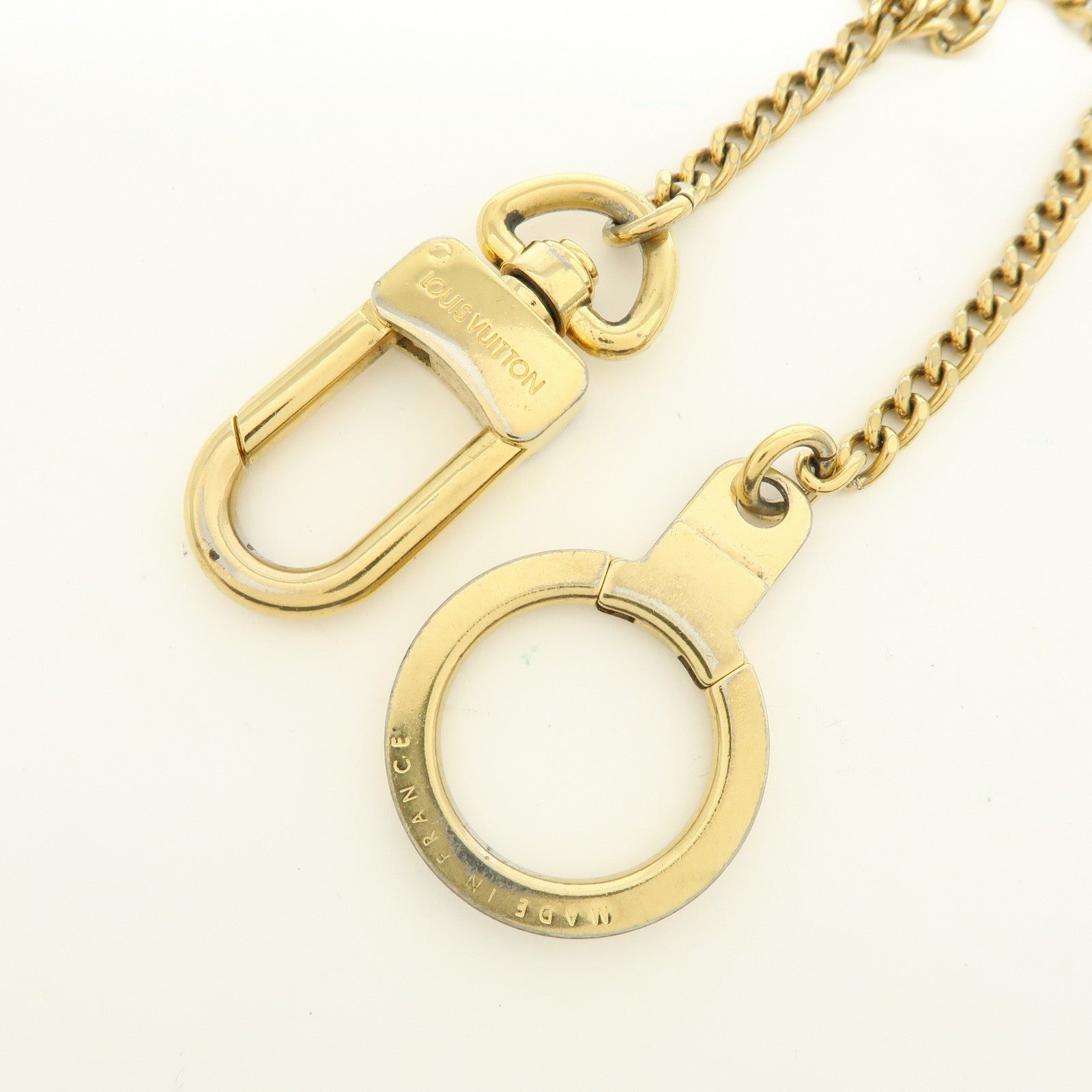 Louis Vuitton Chenne Ano Cles Key Chain Key Charm Gold M58021