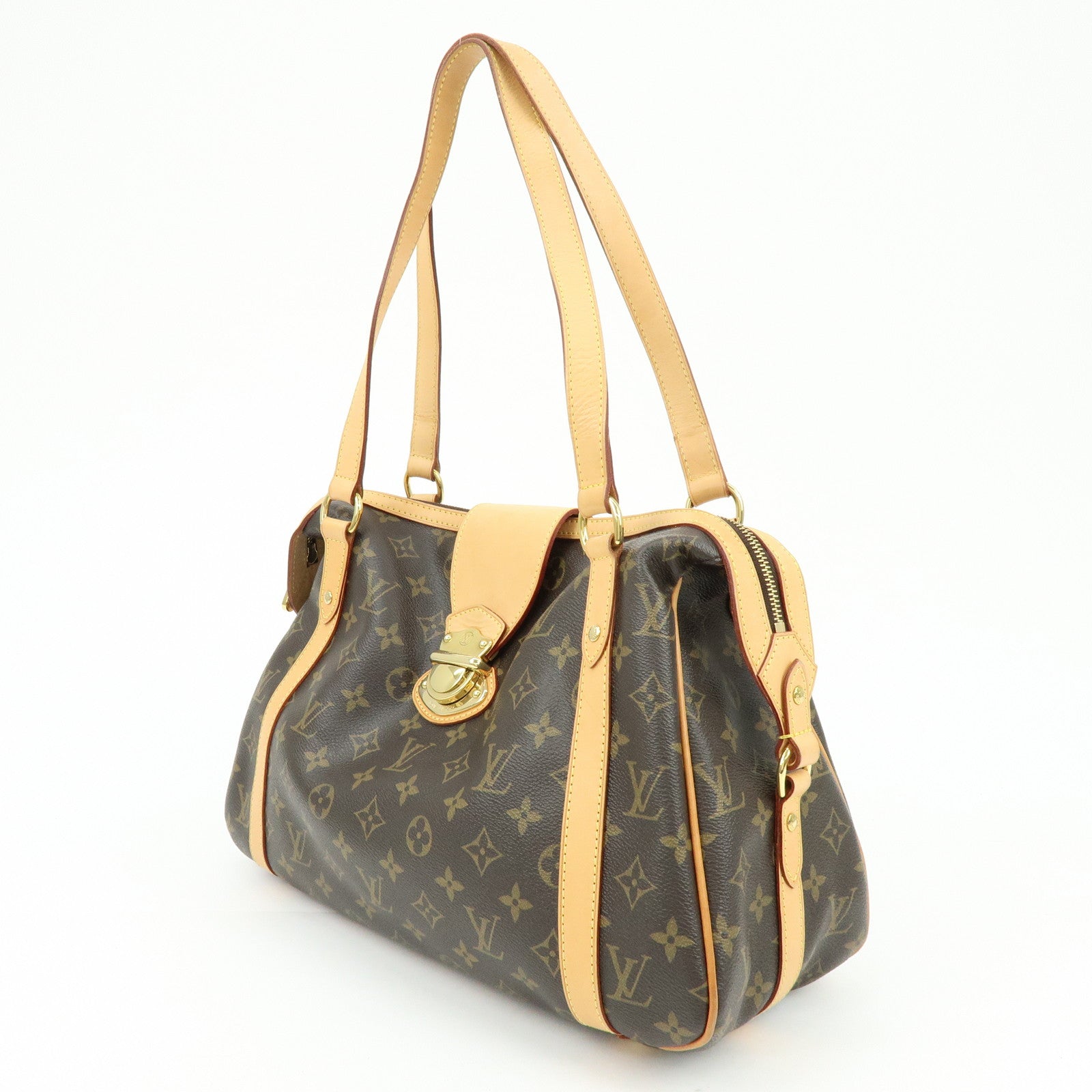 Louis Vuitton Monogram Stresa PM Shoulder Bag Brown M51186