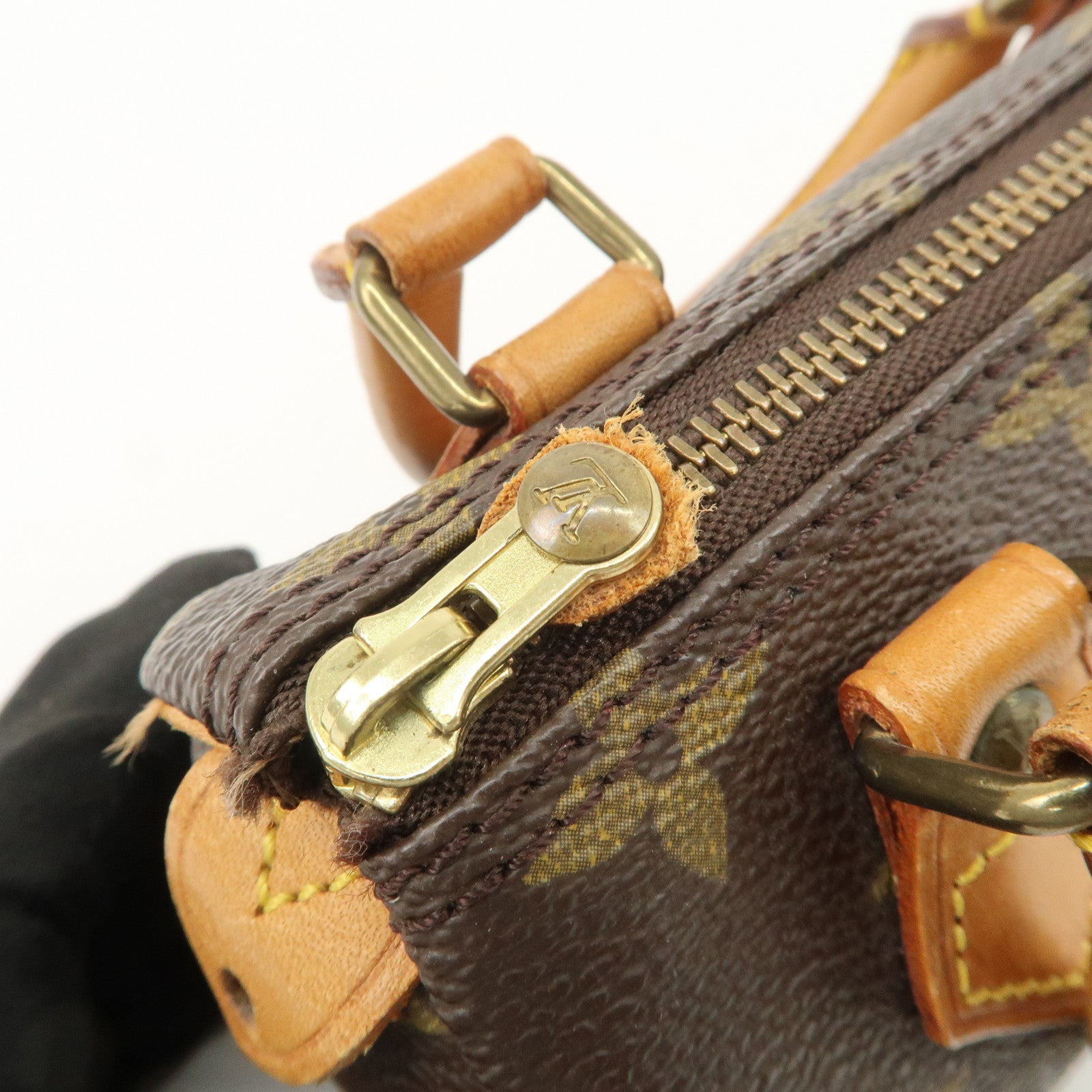 Louis Vuitton Monogram Canvas Mini Speedy Hand Bag Brown M41534