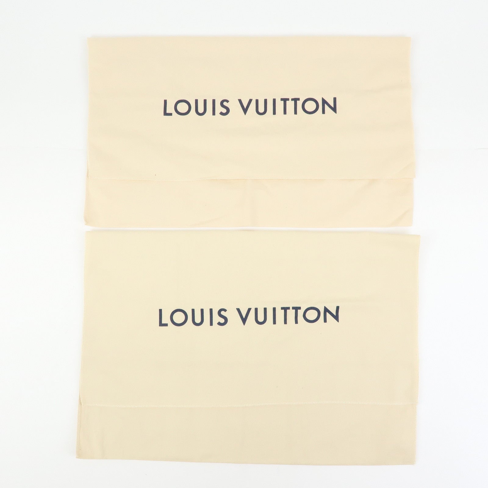 Louis Vuitton Set of 15 Dust Bag Storage Bag Flap Style Beige
