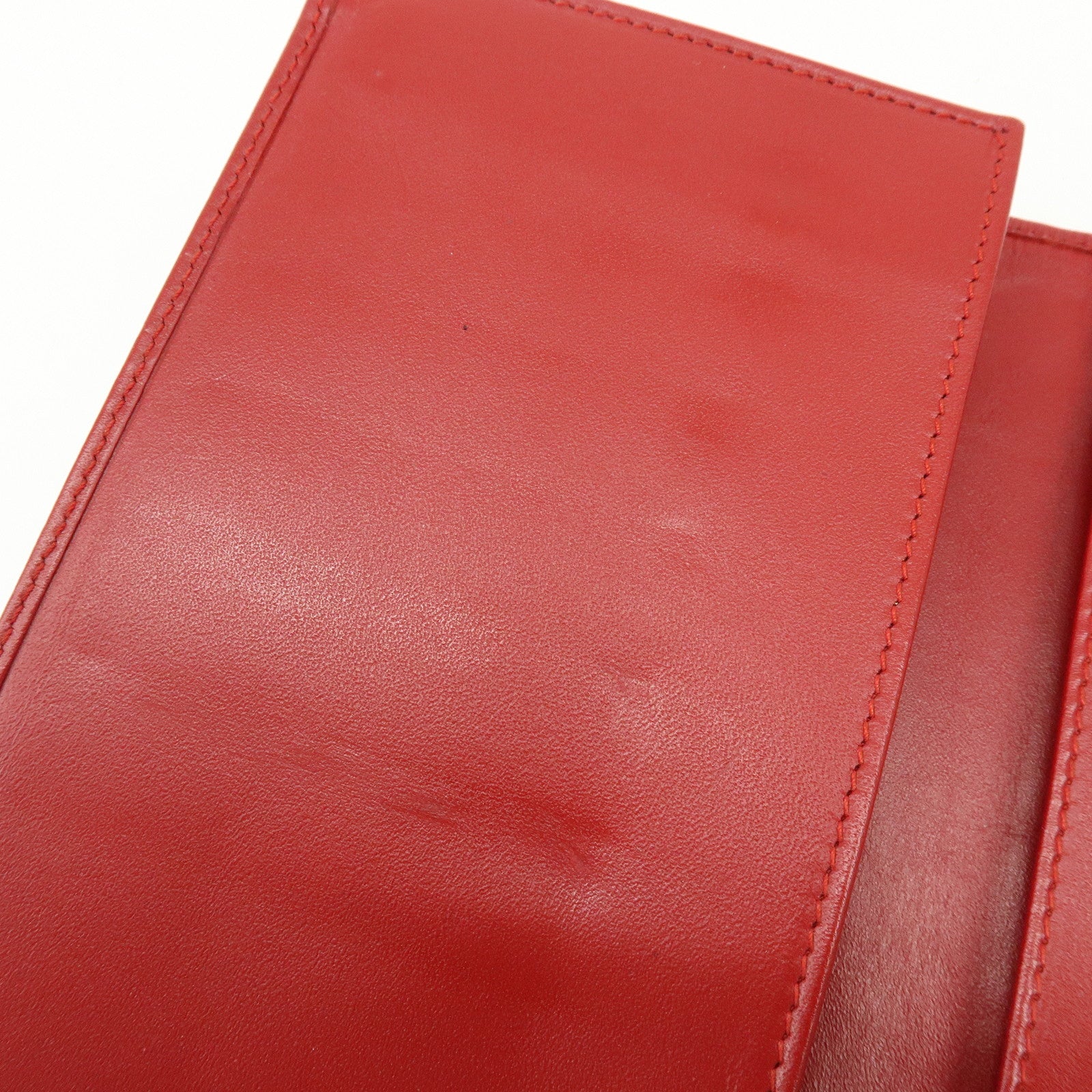 GUCCI Jackie GG Canvas Leather Long Wallet Beige Red 035.0416.2134