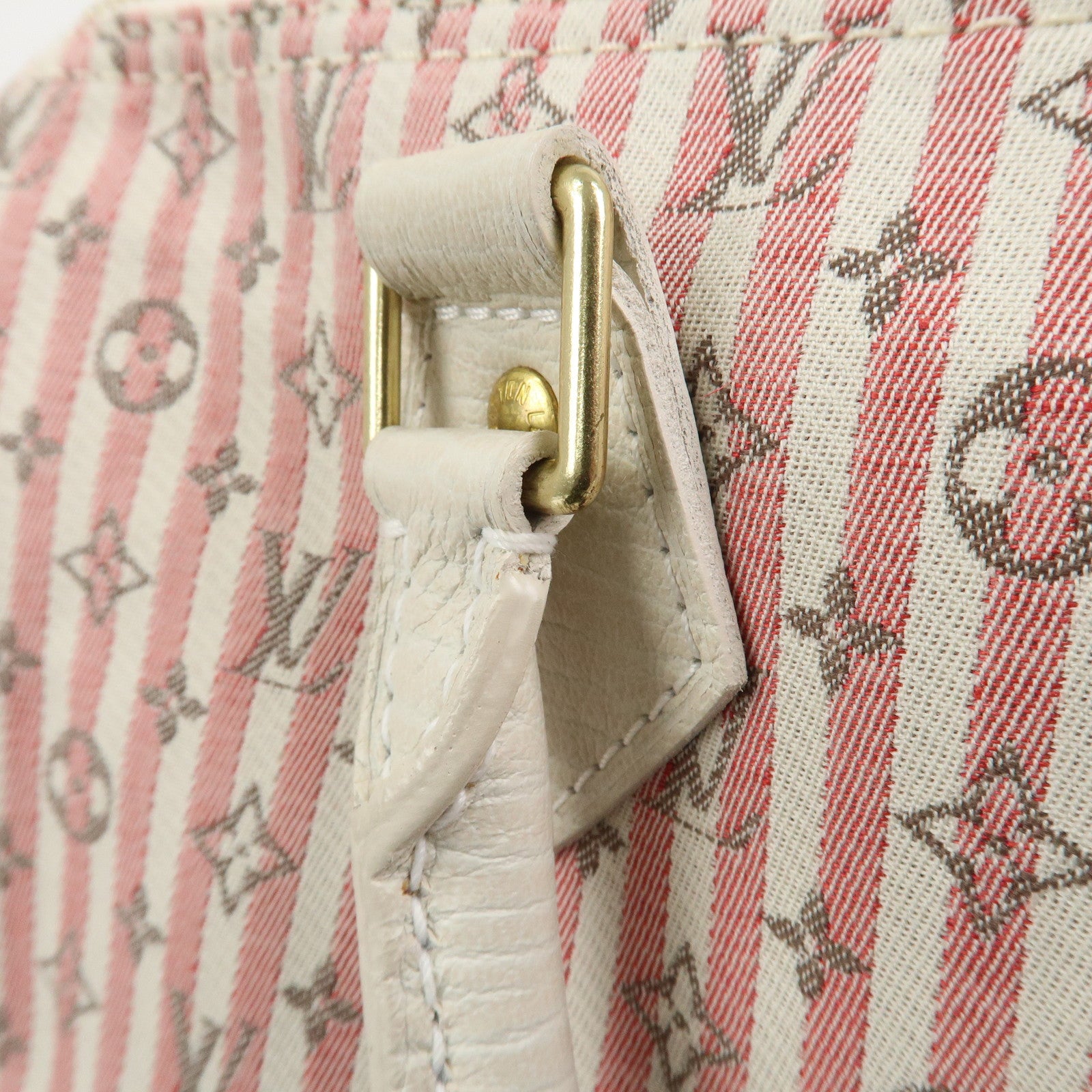 Louis Vuitton Monogram Mini Lin Speedy 30 Boston Bag Rouge M95501