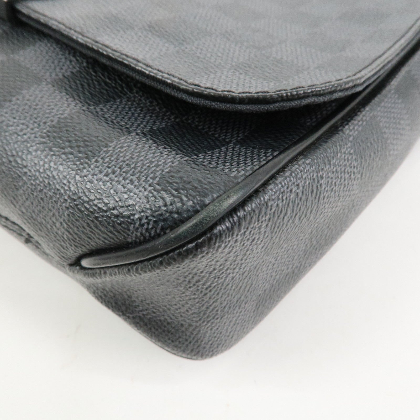 Louis Vuitton Damier Graphite District PM Shoulder Bag Noir N41260