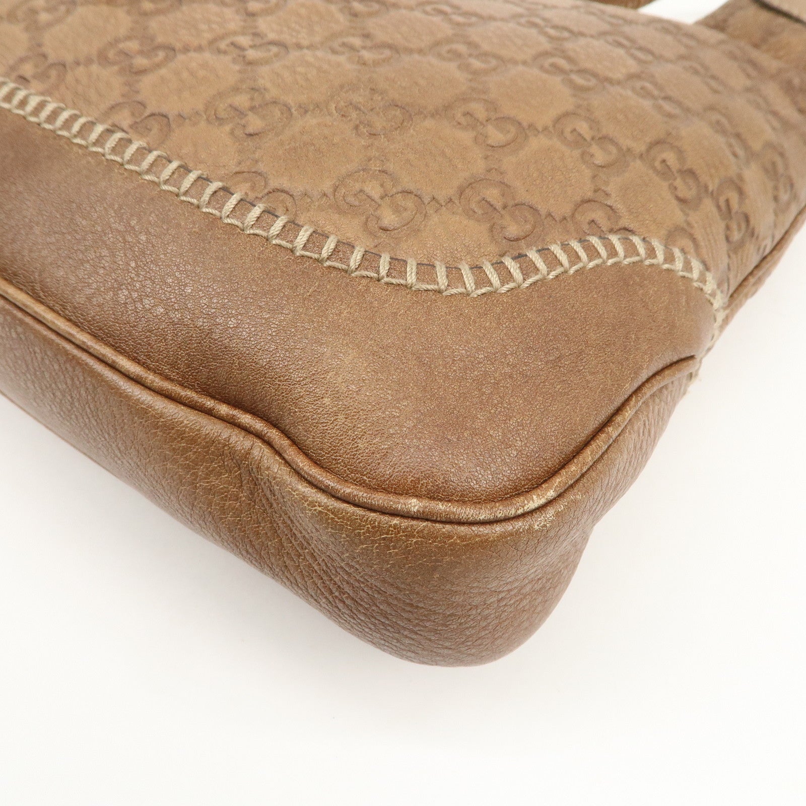 GUCCI Guccissima Bamboo New Jackie Leather 2Way Bag 219725 Used