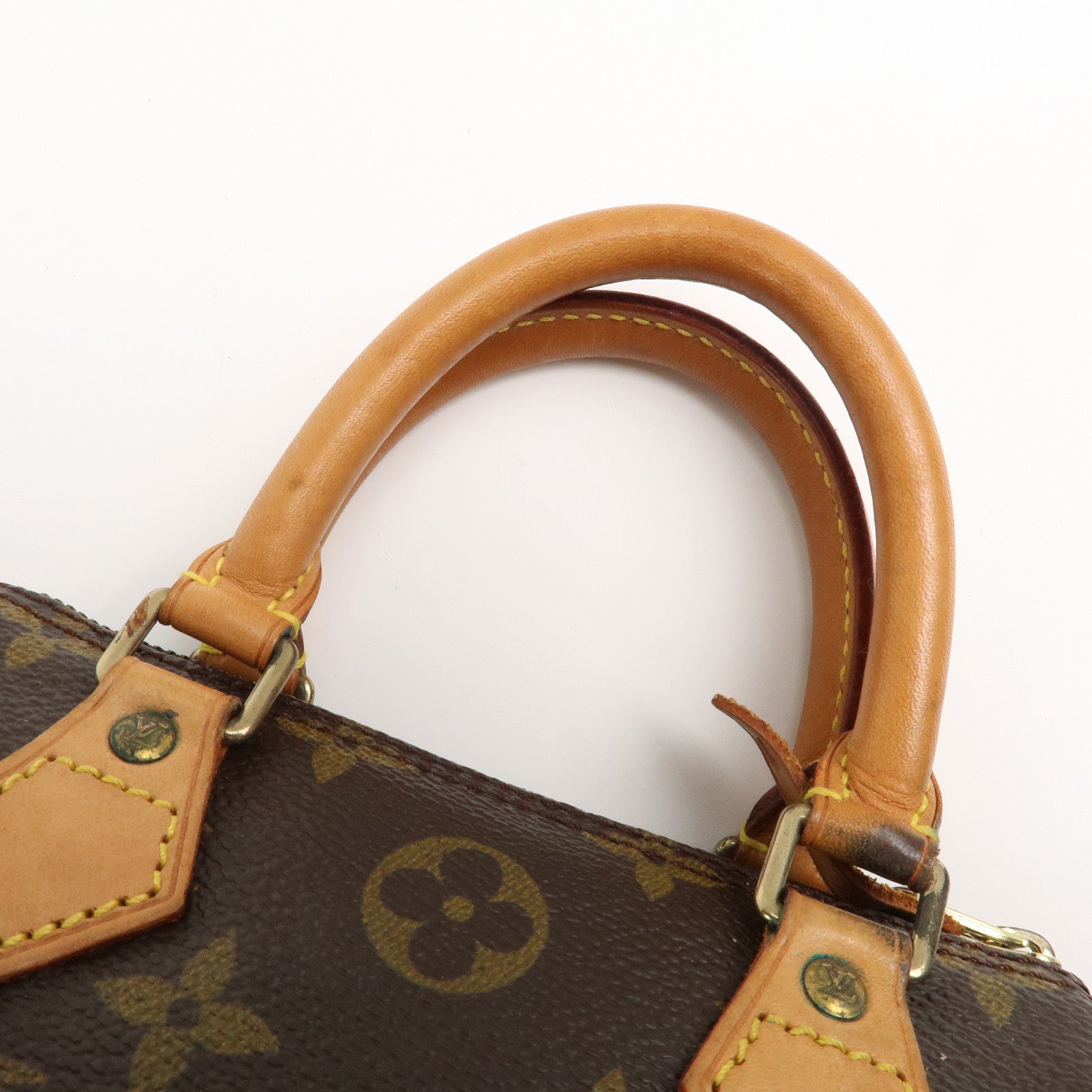Louis Vuitton Monogram Mini Speedy Hand Bag Brown M41534