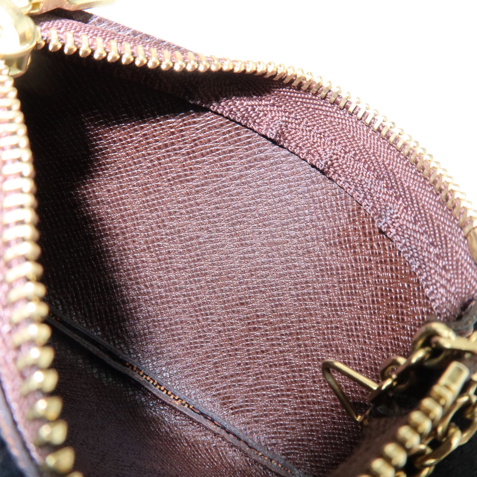 Louis Vuitton Damier Canvas Pochette Cles Damier Ebene N62658