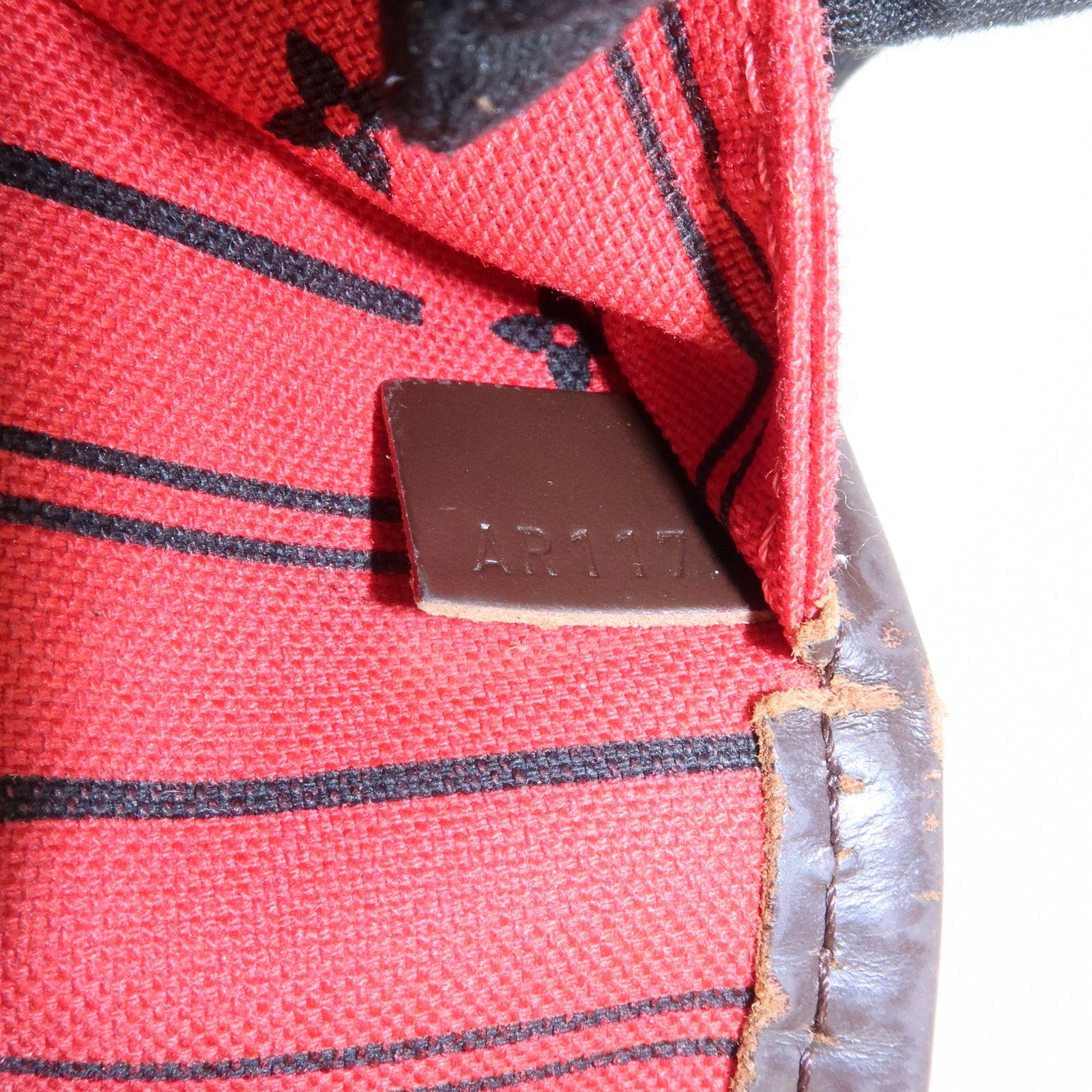 Louis Vuitton Damier Ebene Canvas Neverfull MM Tote Bag N51105 Used