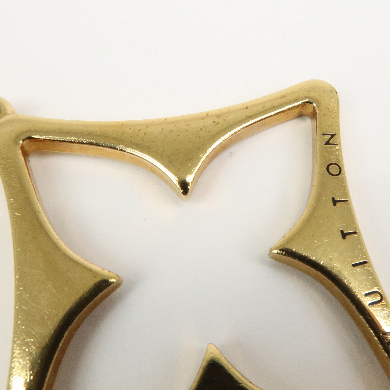 Louis Vuitton Porte Cles Puzzle Bag Charm Dark Brown Gold M65218