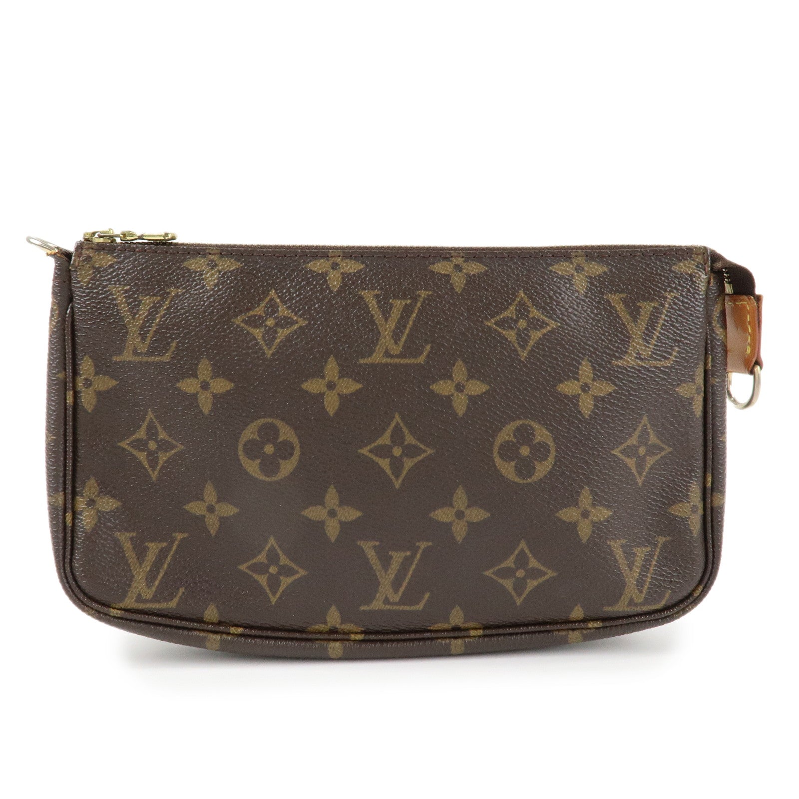 Louis Vuitton Monogram Pochette Accessoires Hand Bag Brown M51980 Used