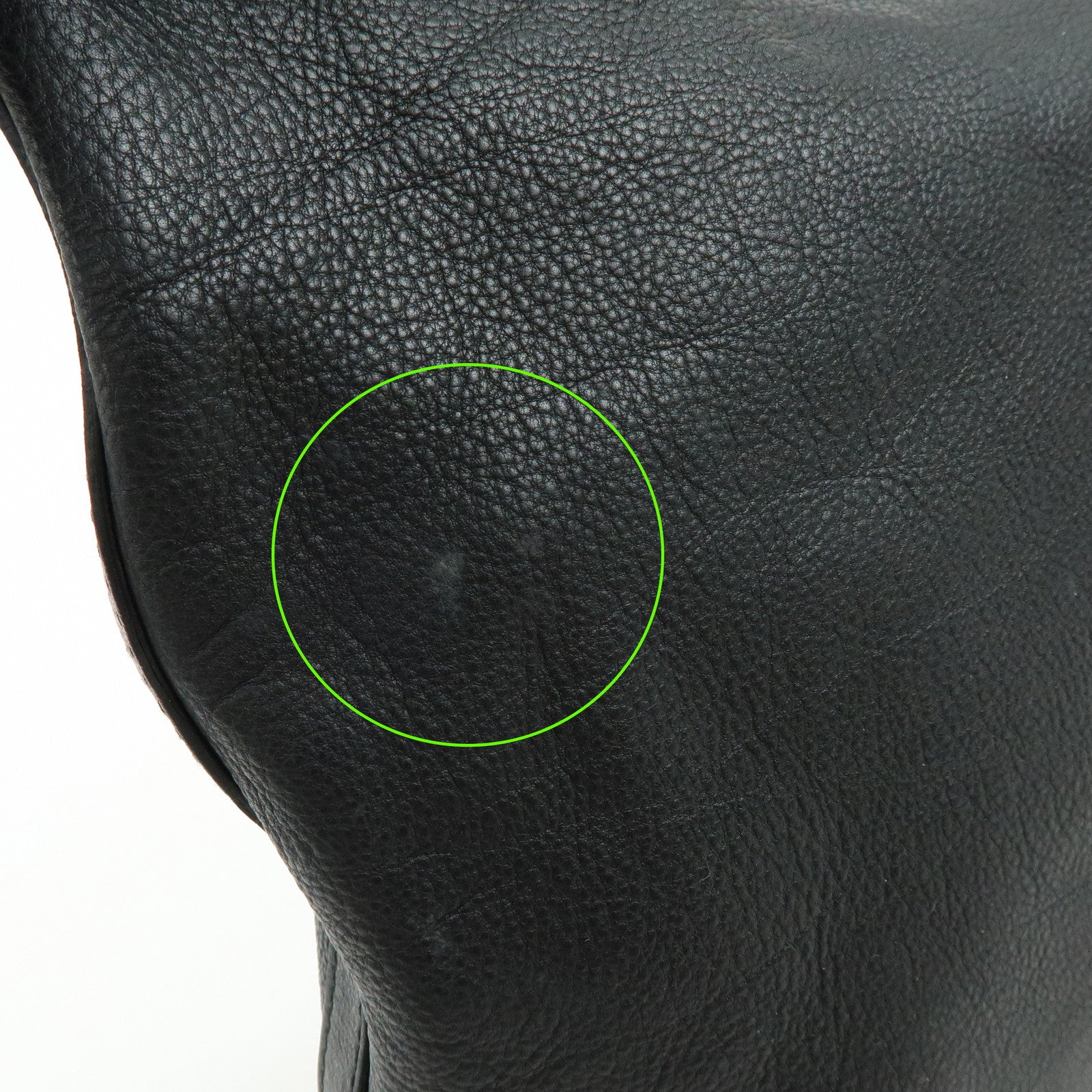 GUCCI Marrakech Leather Shoulder Bag Black 257026