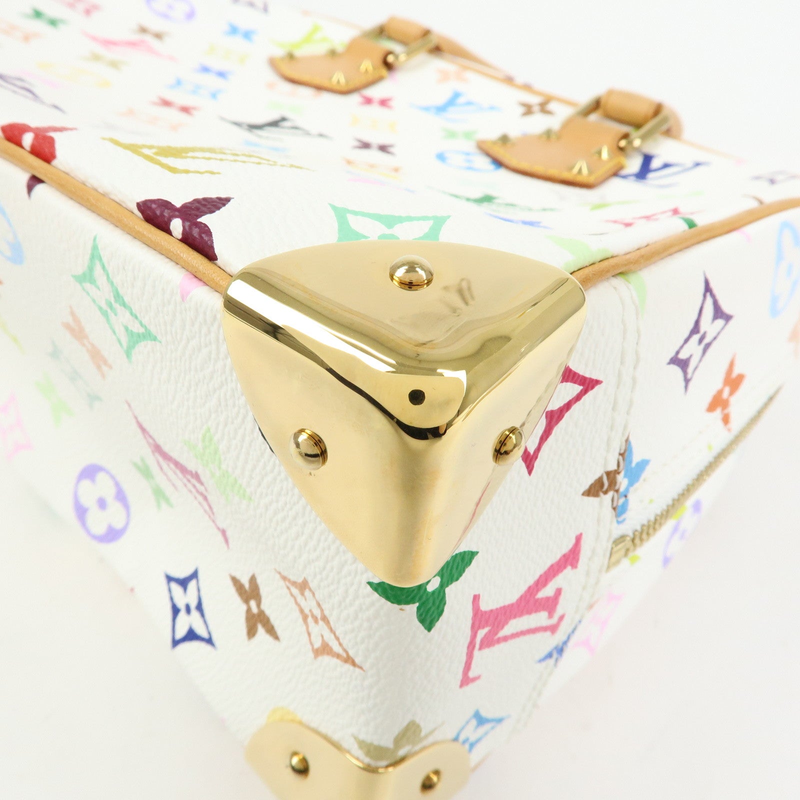 Louis Vuitton Monogram Multicolor Trouville Hand Bag Blanc M92663