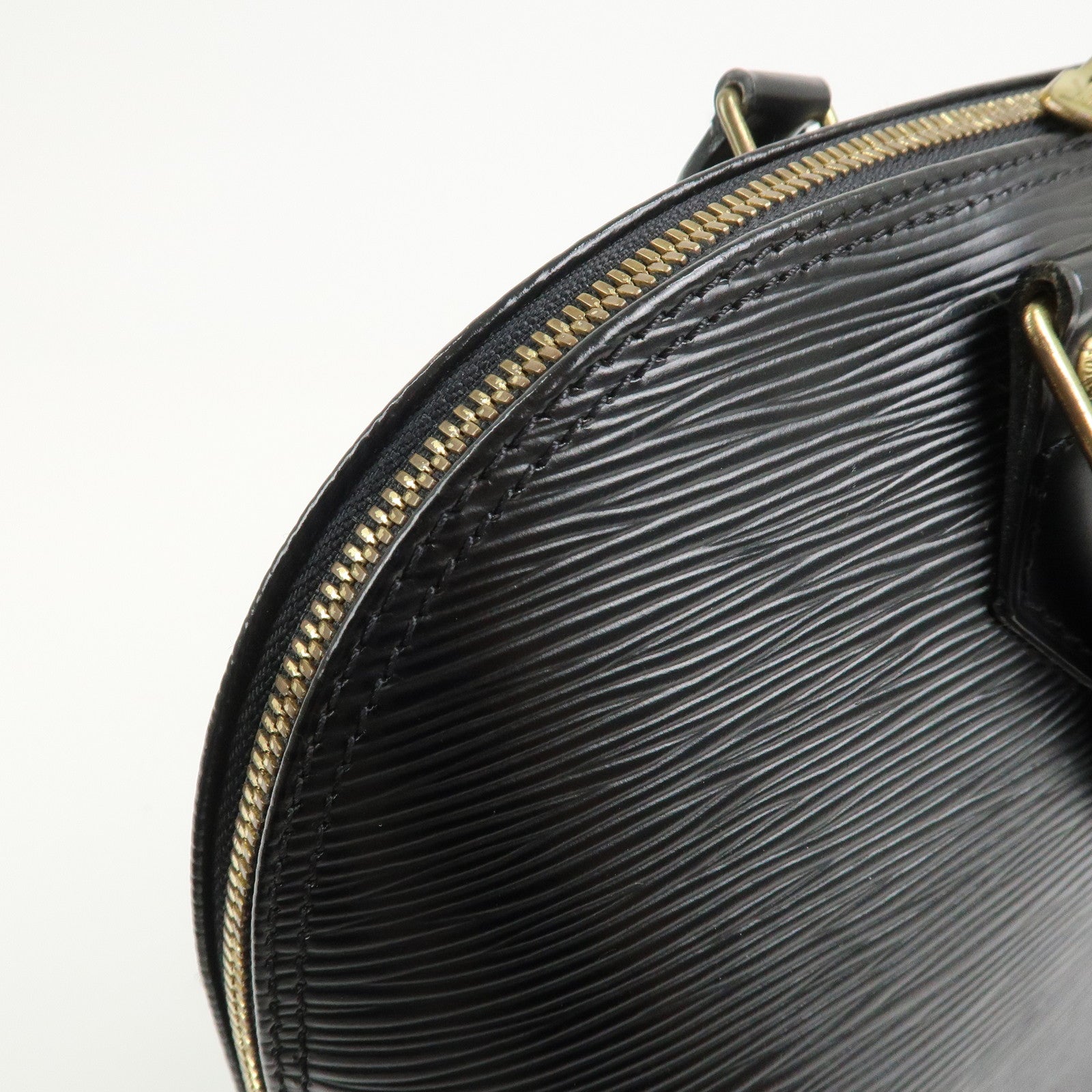 Louis Vuitton Epi Leather Alma MM Hand Bag Noir Black M52142