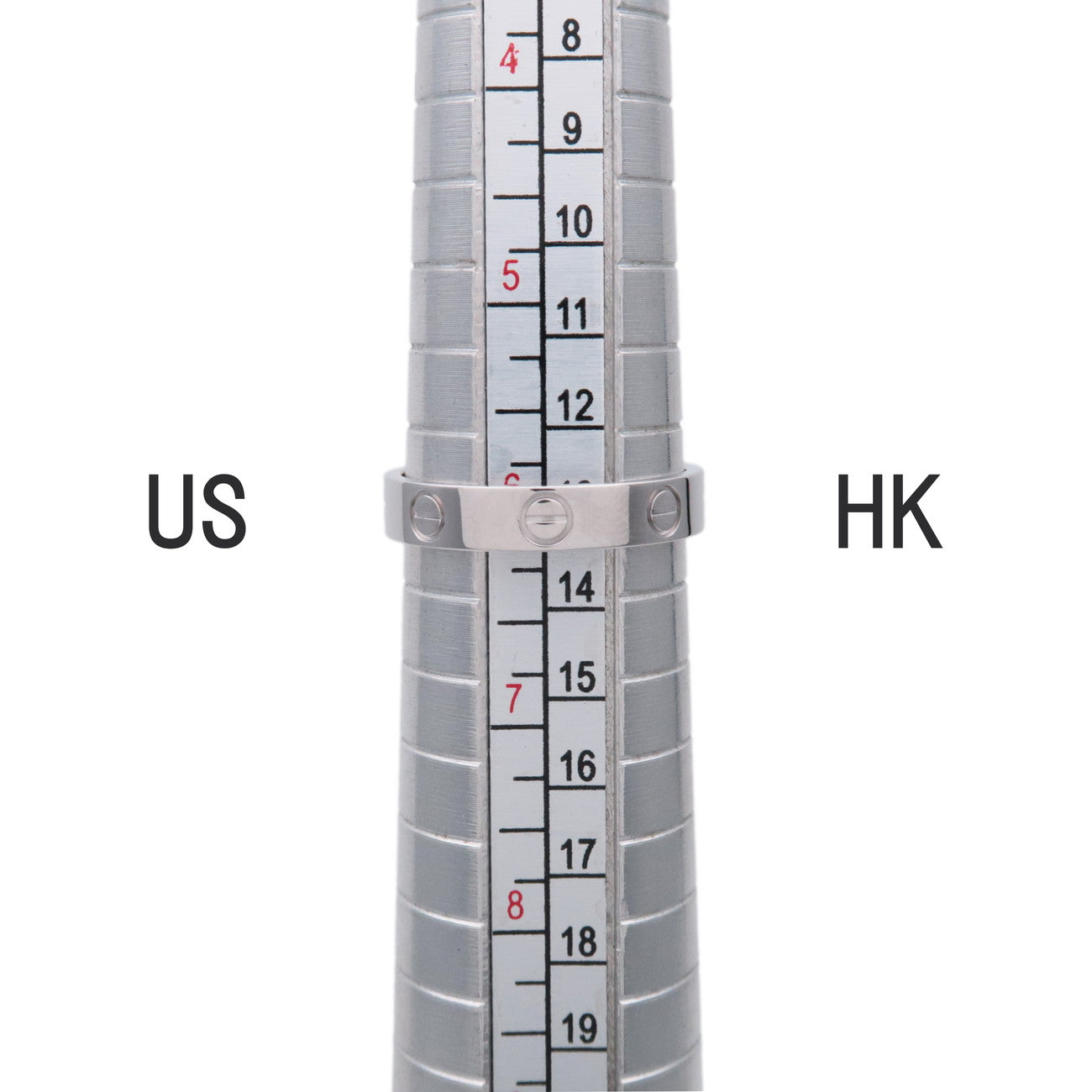 Cartier Mini Love Ring K18WG 750WG White Gold #52 US6-6.5 EU52