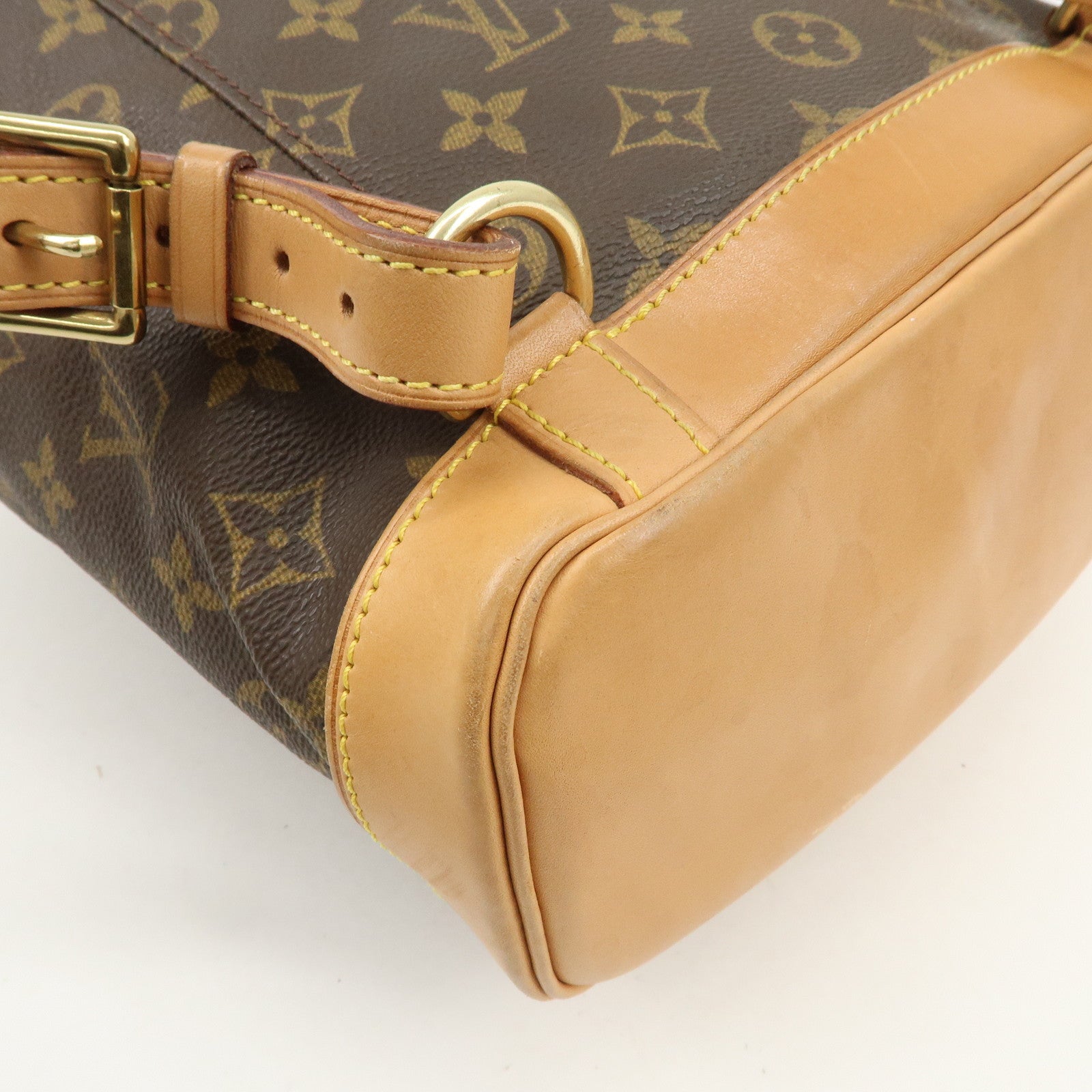 Louis Vuitton Monogram Montsouris MM Back Pack Brown M51136 Used